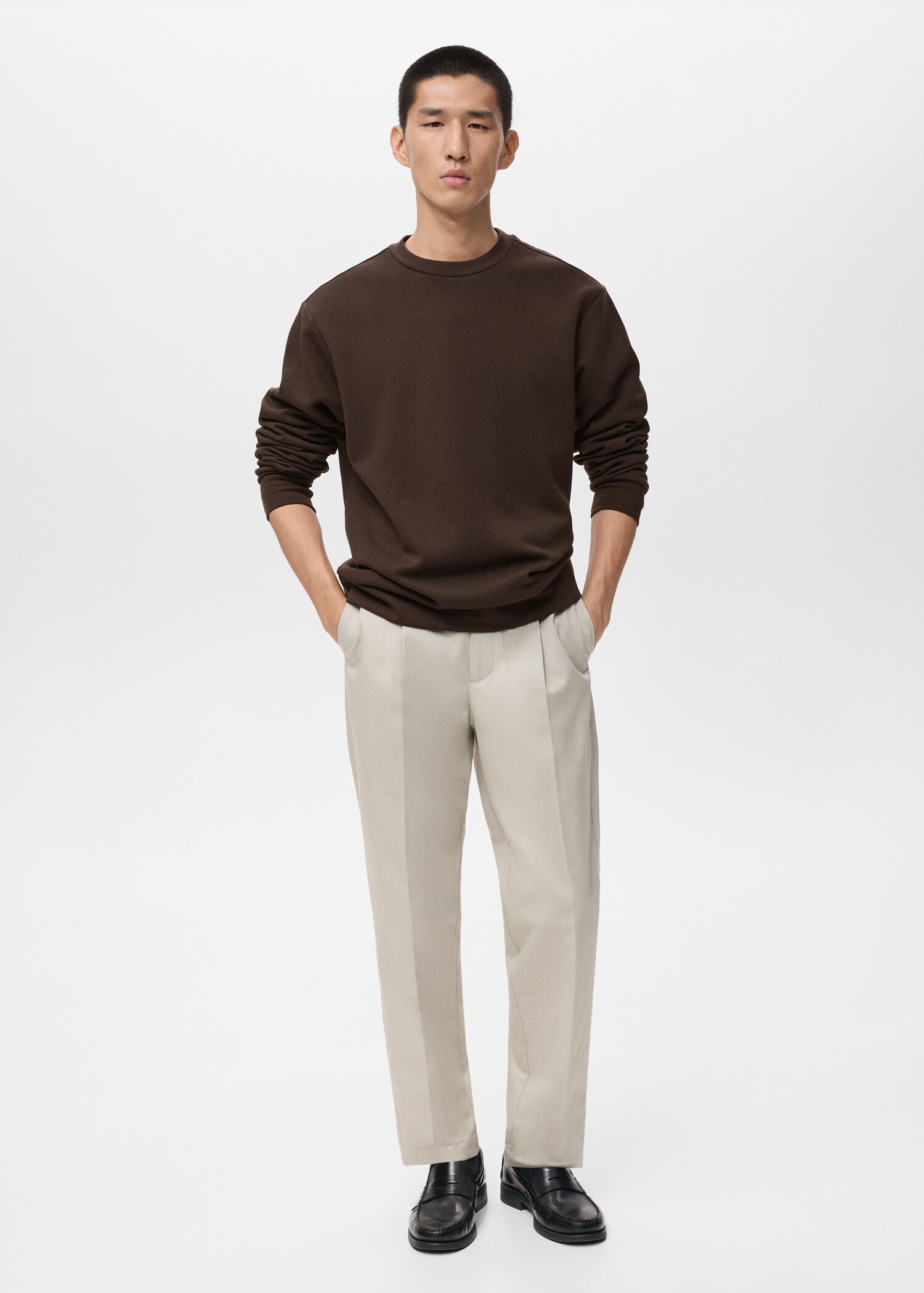 Regular-fit cotton sweatshirt - General plane