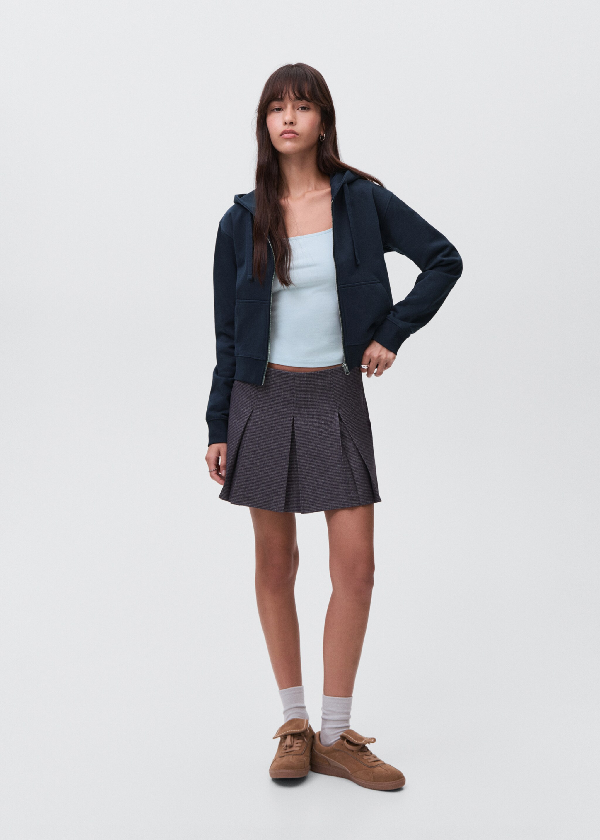 Zipped hoodie - General plane, Dark Navy. Ref: 17084773-00.