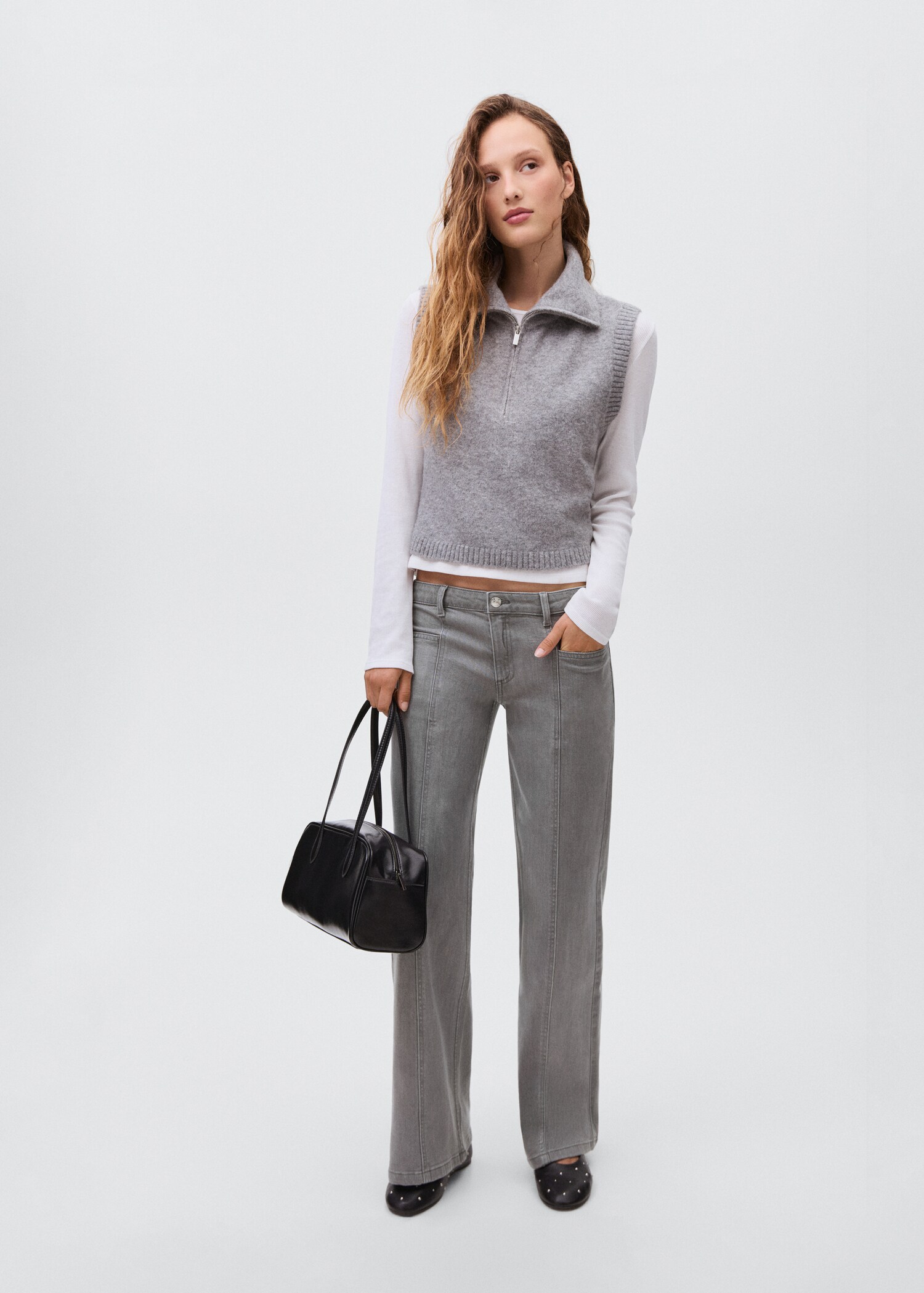 Jeans with embroidered stars - General plane
