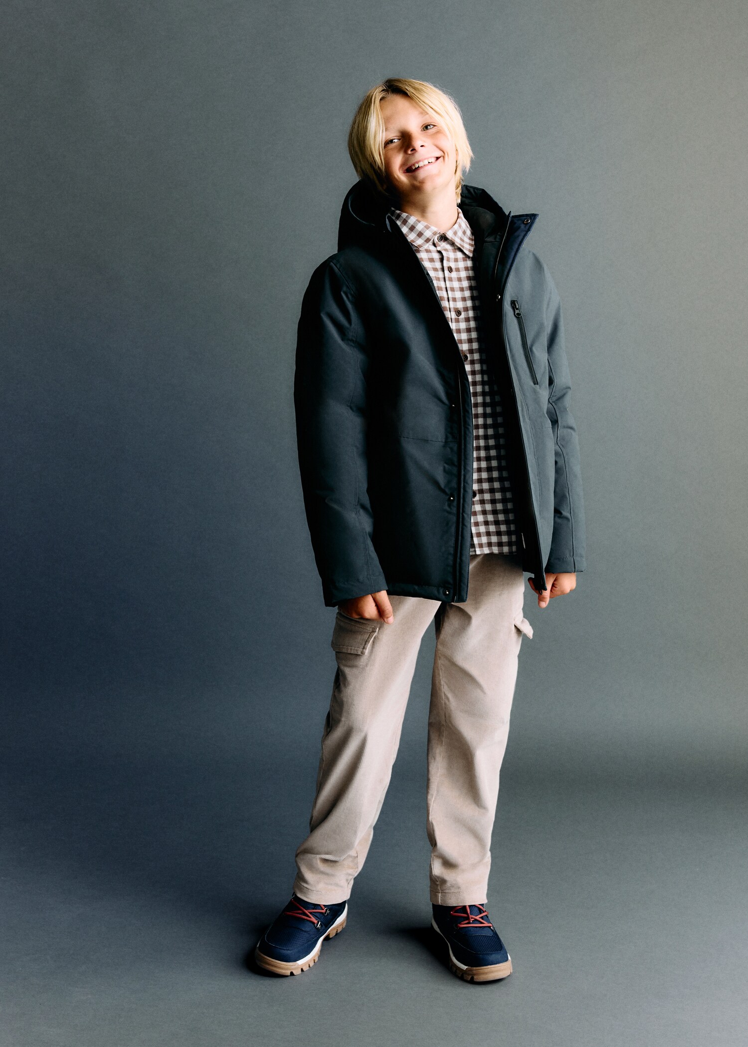 Pocket quilted jacket - General plane