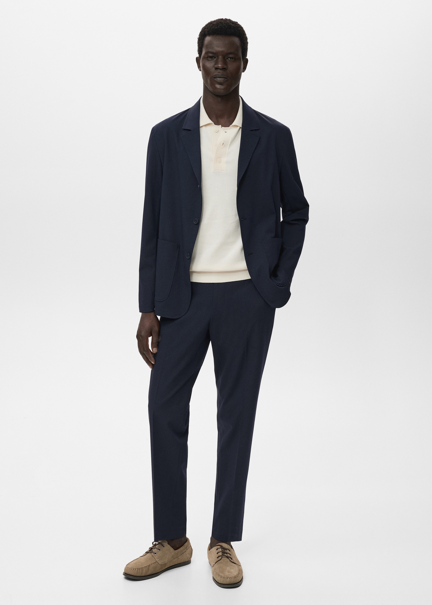 Slim-fit suit trousers - General plane