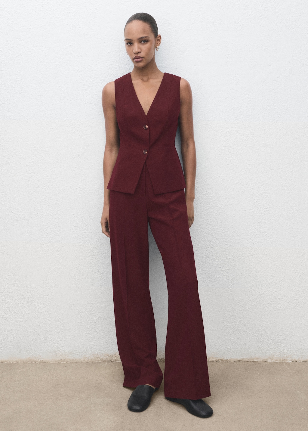 Long suit-style jumpsuit