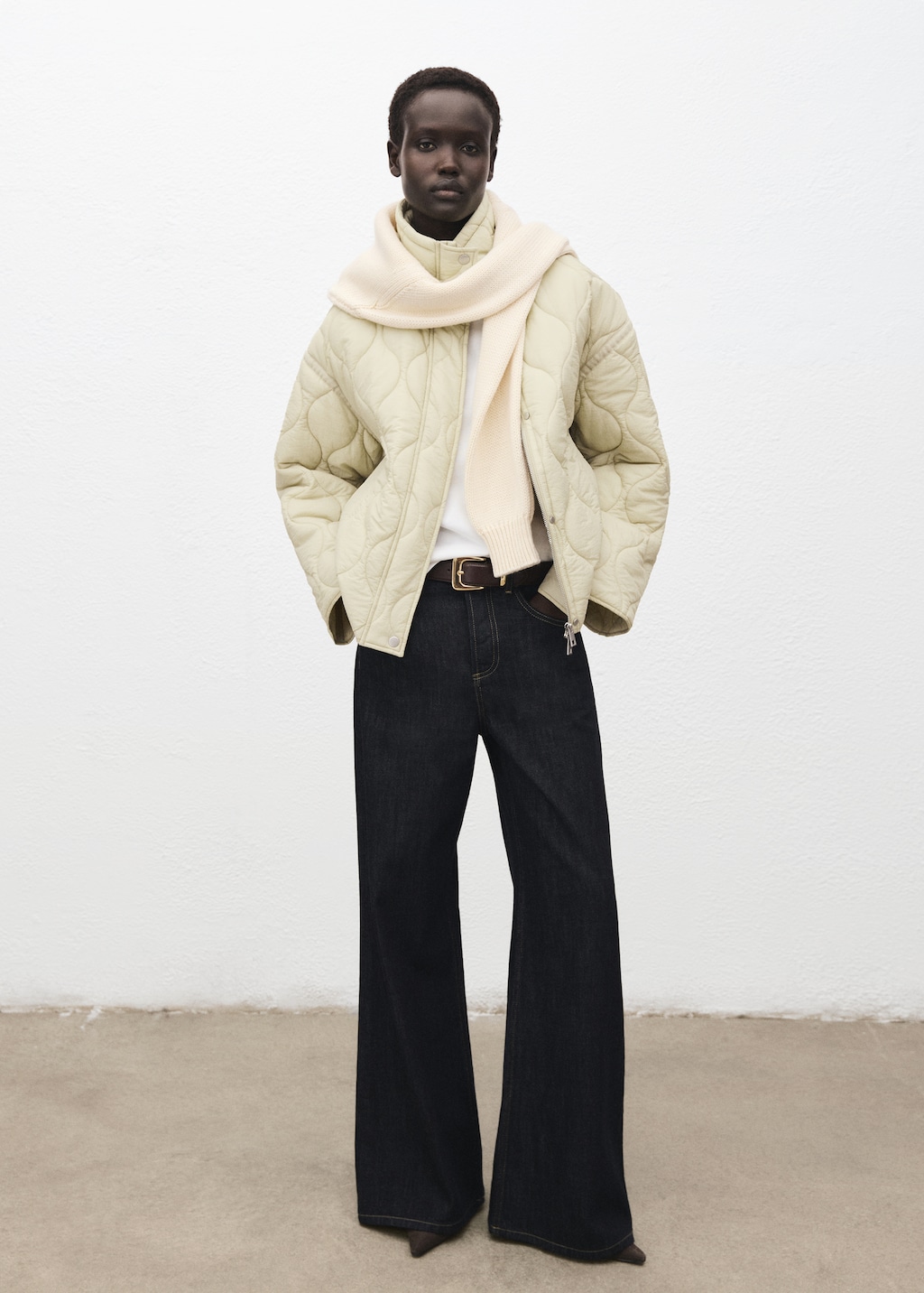 Oversized quilted anorak