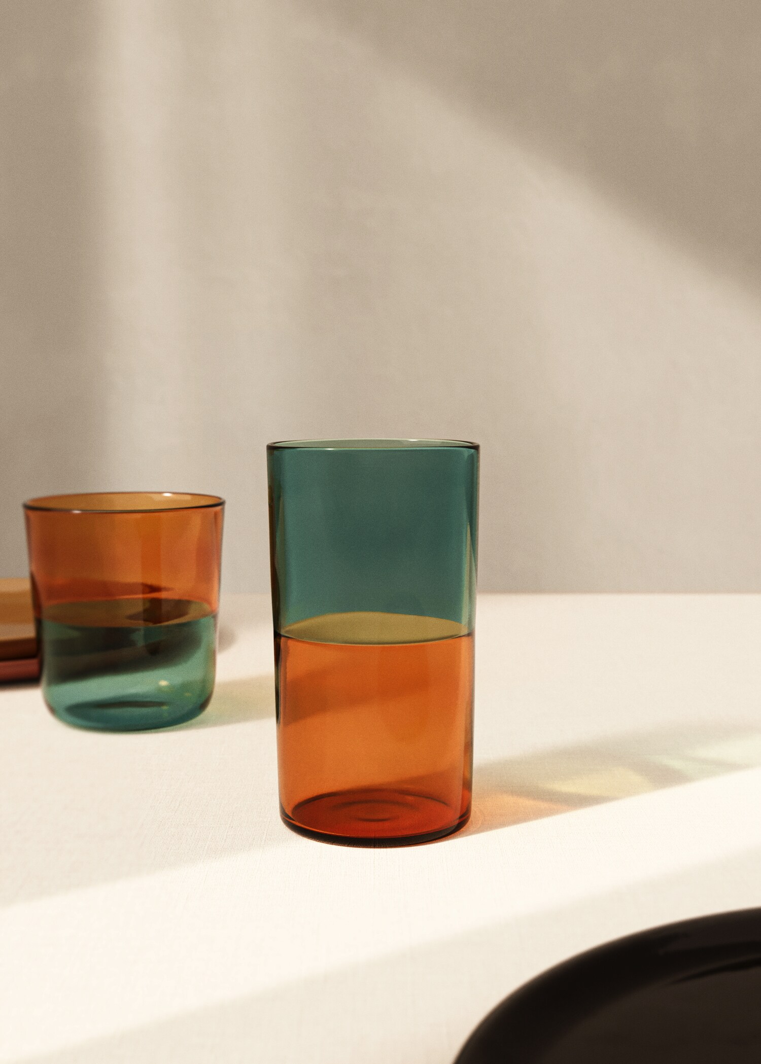 Coloured borosilicate glass - General plane