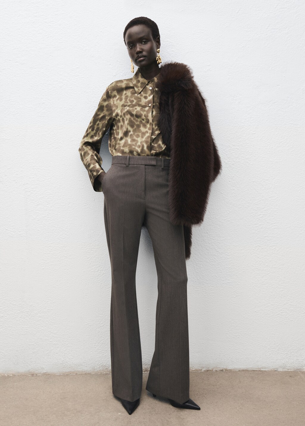 Satin print shirt - image 2