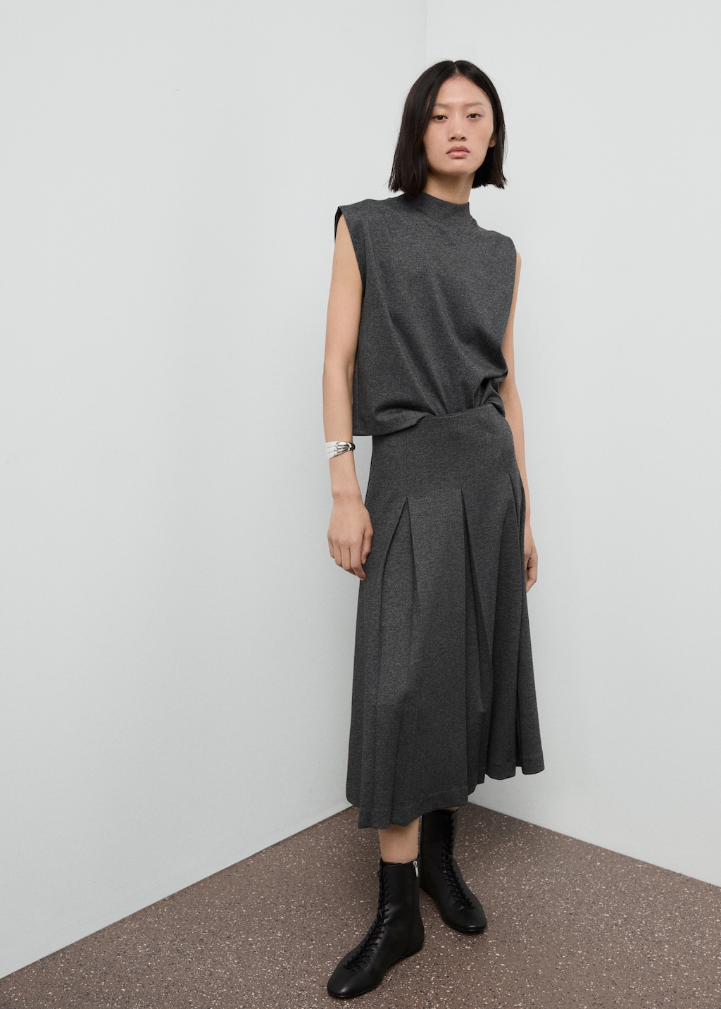 ◎mangomanyplease◎ ORI PINTUCK SKIRT (2colors) SKIRT - mangomanyplease