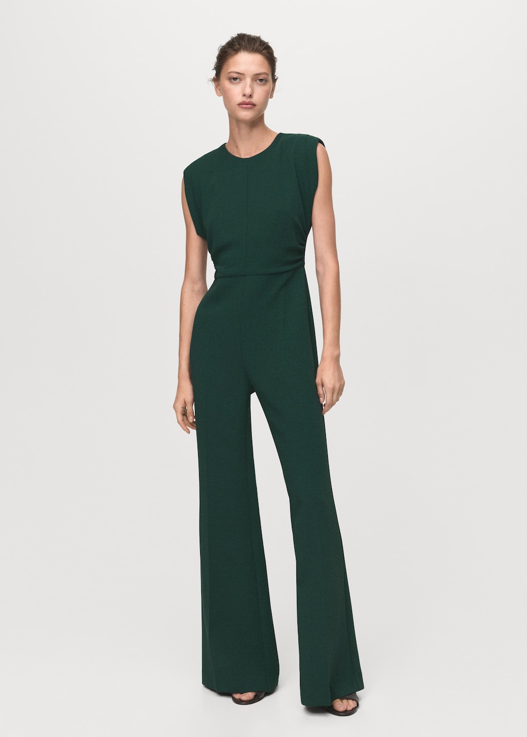 Mango Ruched long jumpsuit