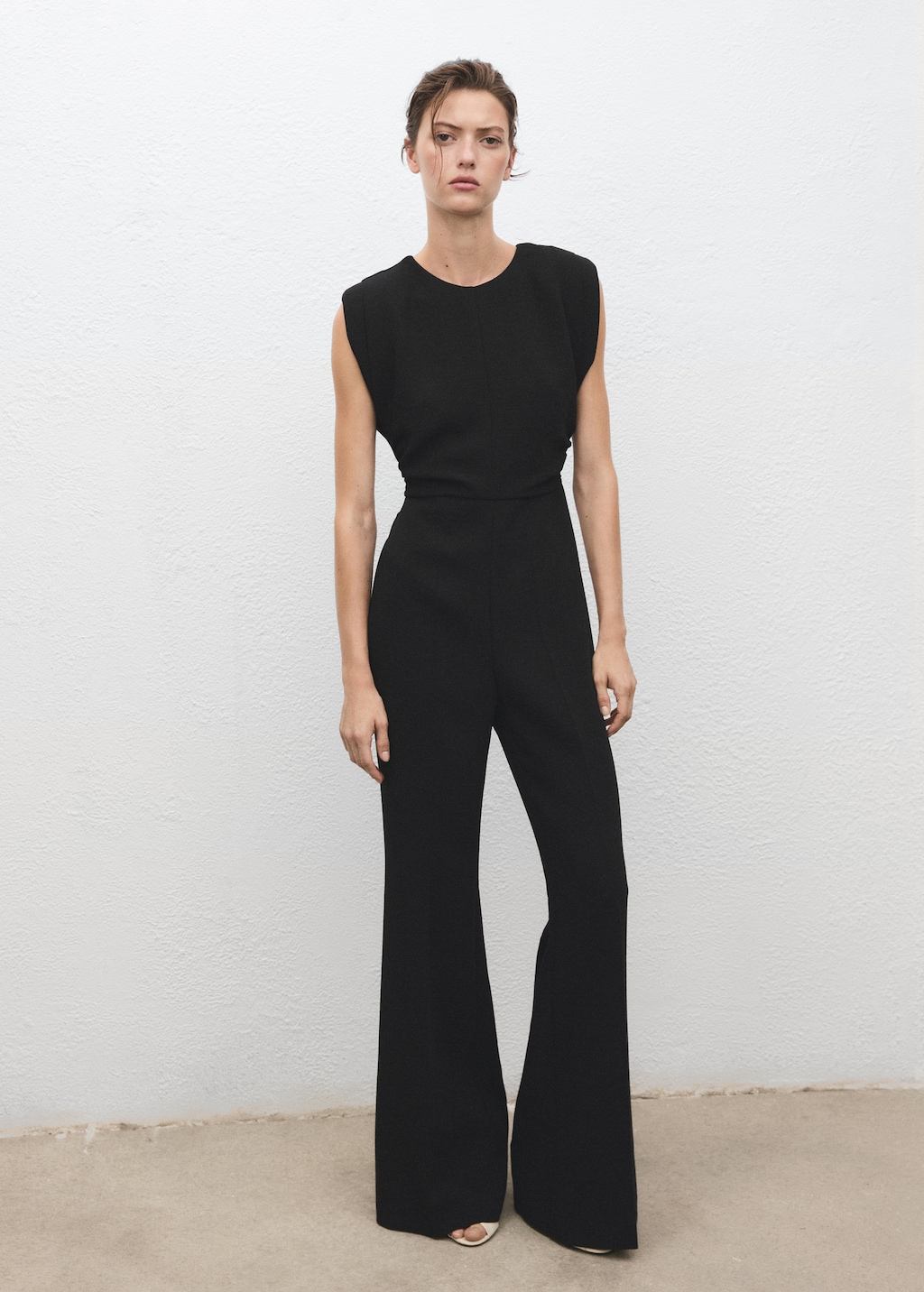 Ruched long jumpsuit