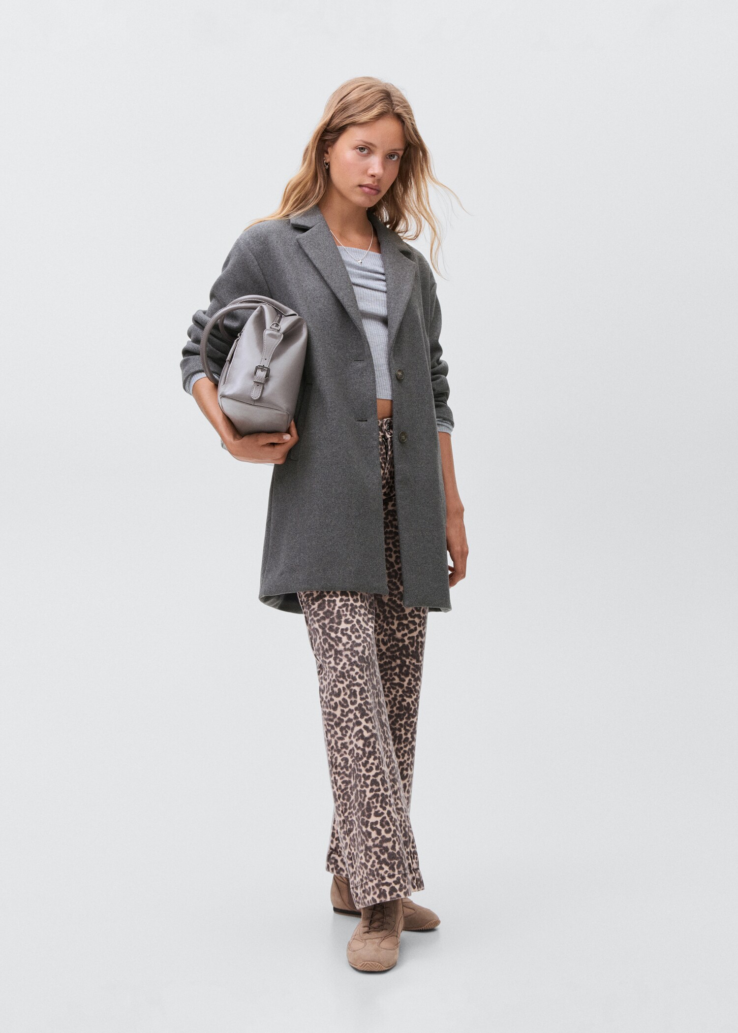 Cloth midi-coat - General plane