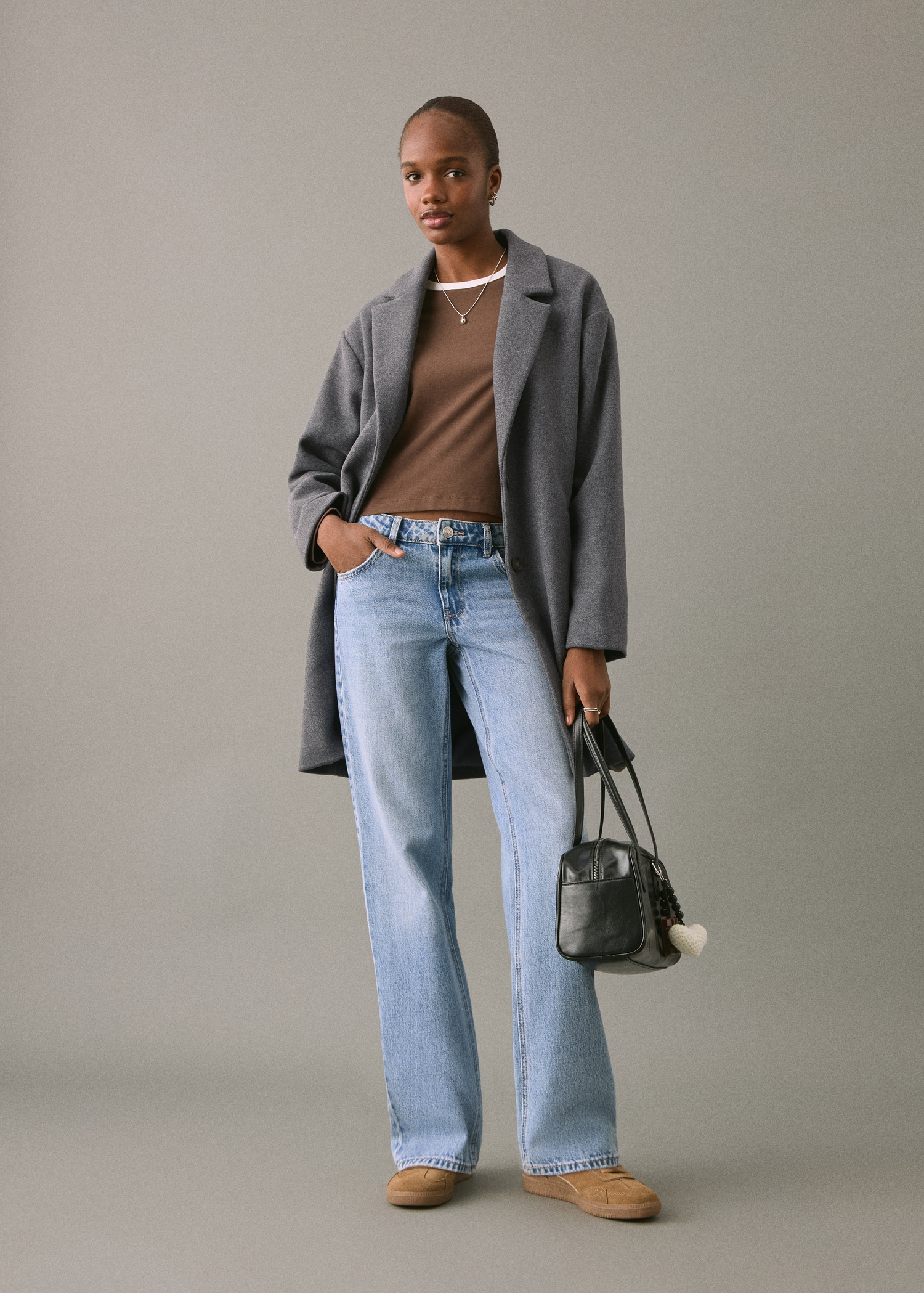 Cloth midi-coat Teen MANGO Philippines