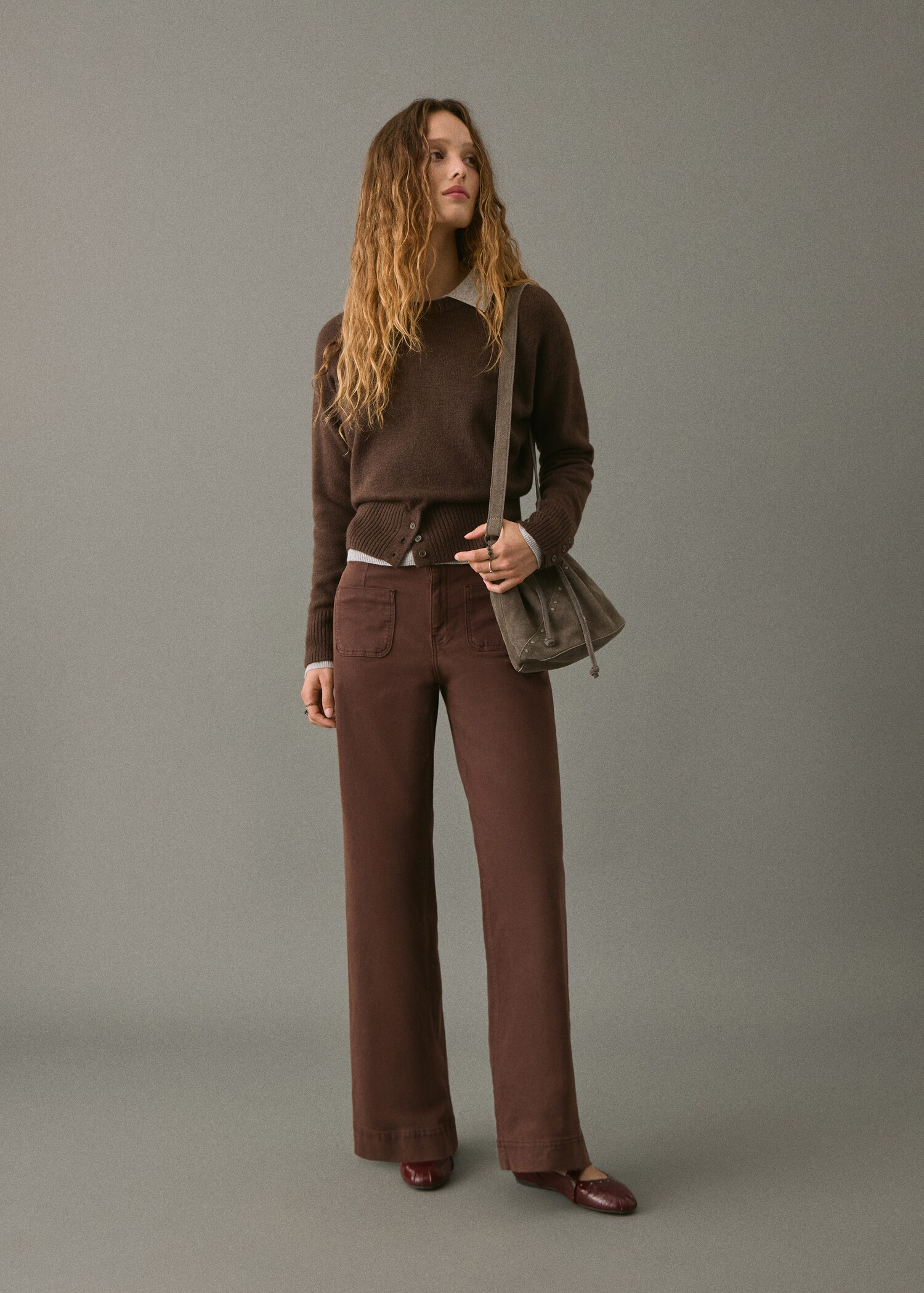 Wide leg jeans with pockets - General plane