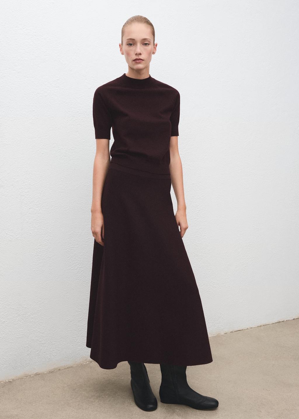 Wool-blend knitted skirt - Women | MANGO USA