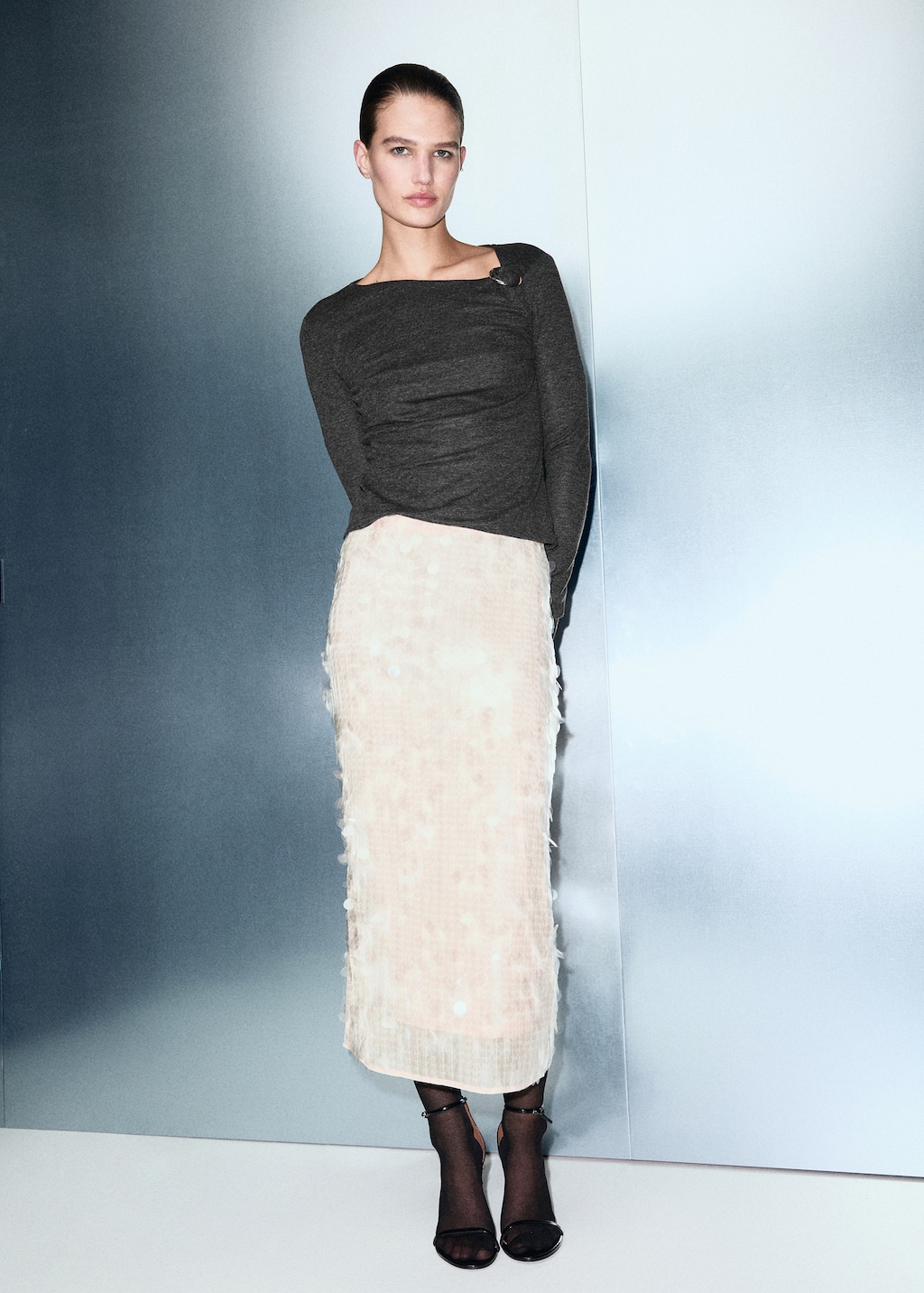 Metal detail T-shirt