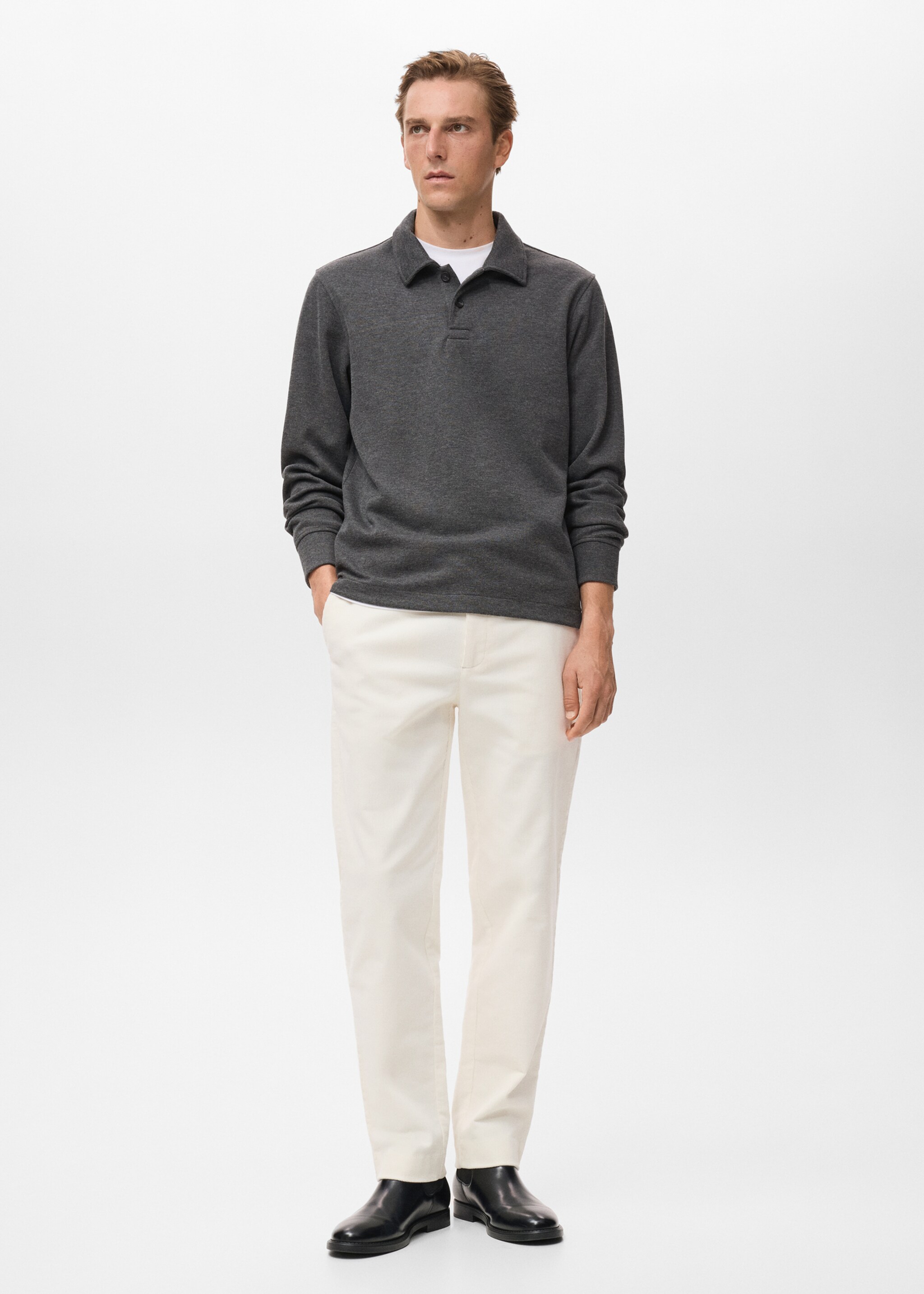 Dessuadora polo regular fit - Pla general, Gris antracita. Ref: 17087897-00.