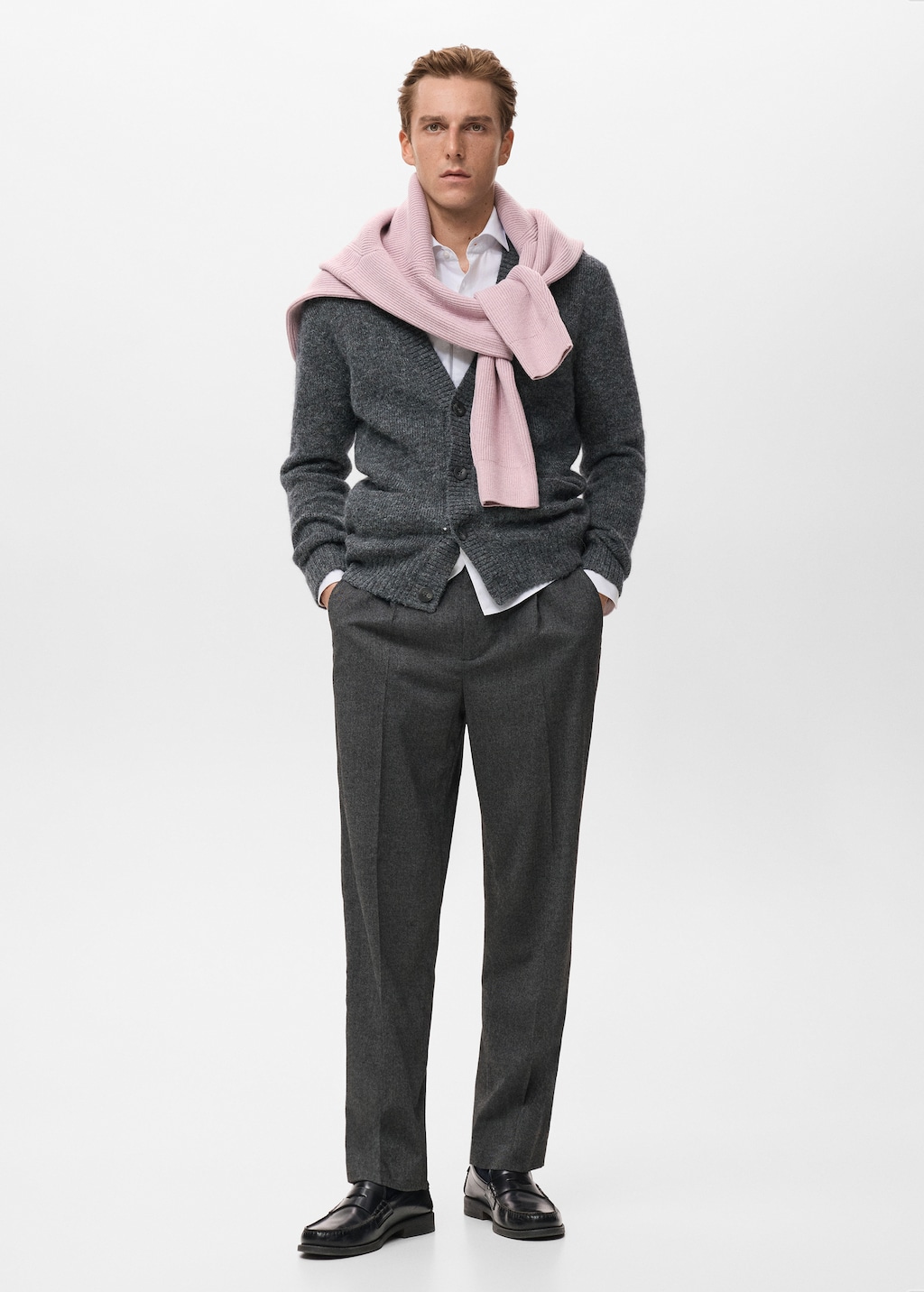 Knitted button cardigan