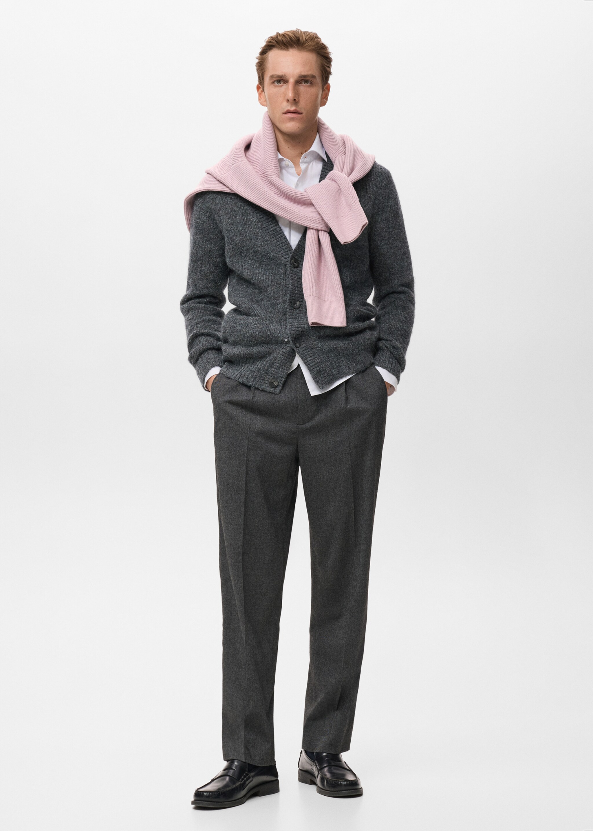 Knitted button cardigan - General plane, Indigo Blue. Ref: 17087898-00.