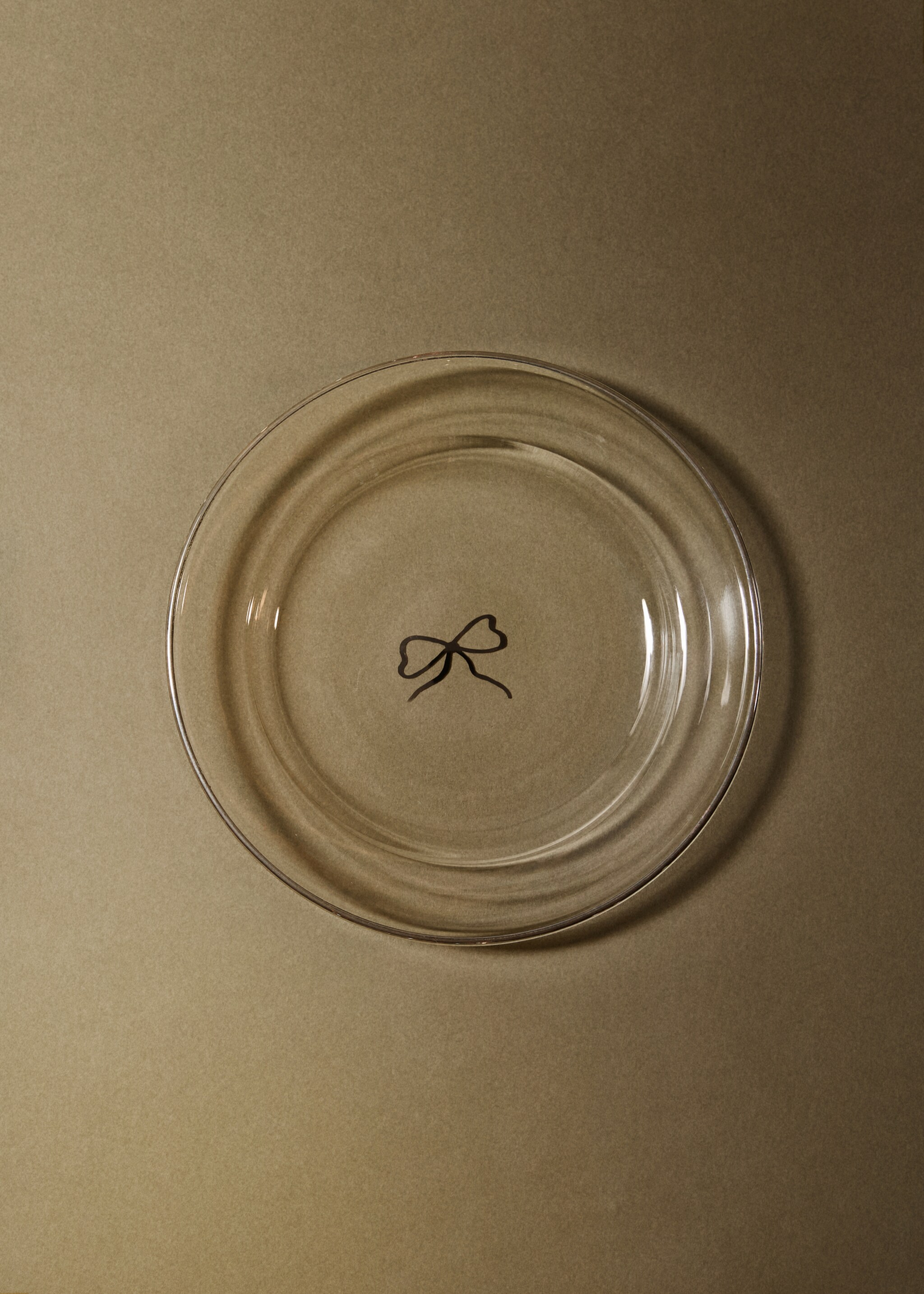 100% borosilicate bread plate with rim - General plane, Silver. Ref: 17087908-00.
