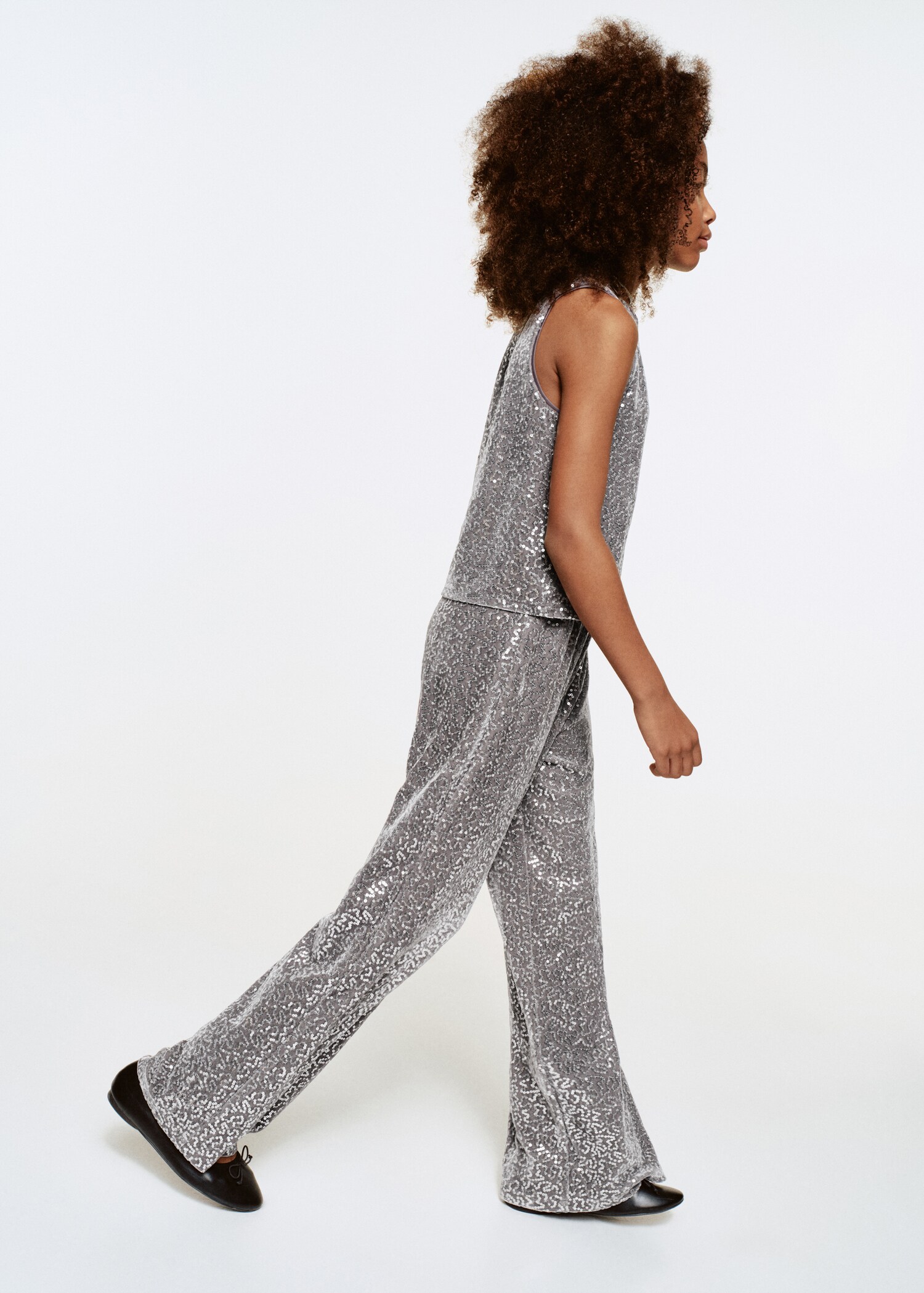 Pantalon culotte à paillettes - Plan général