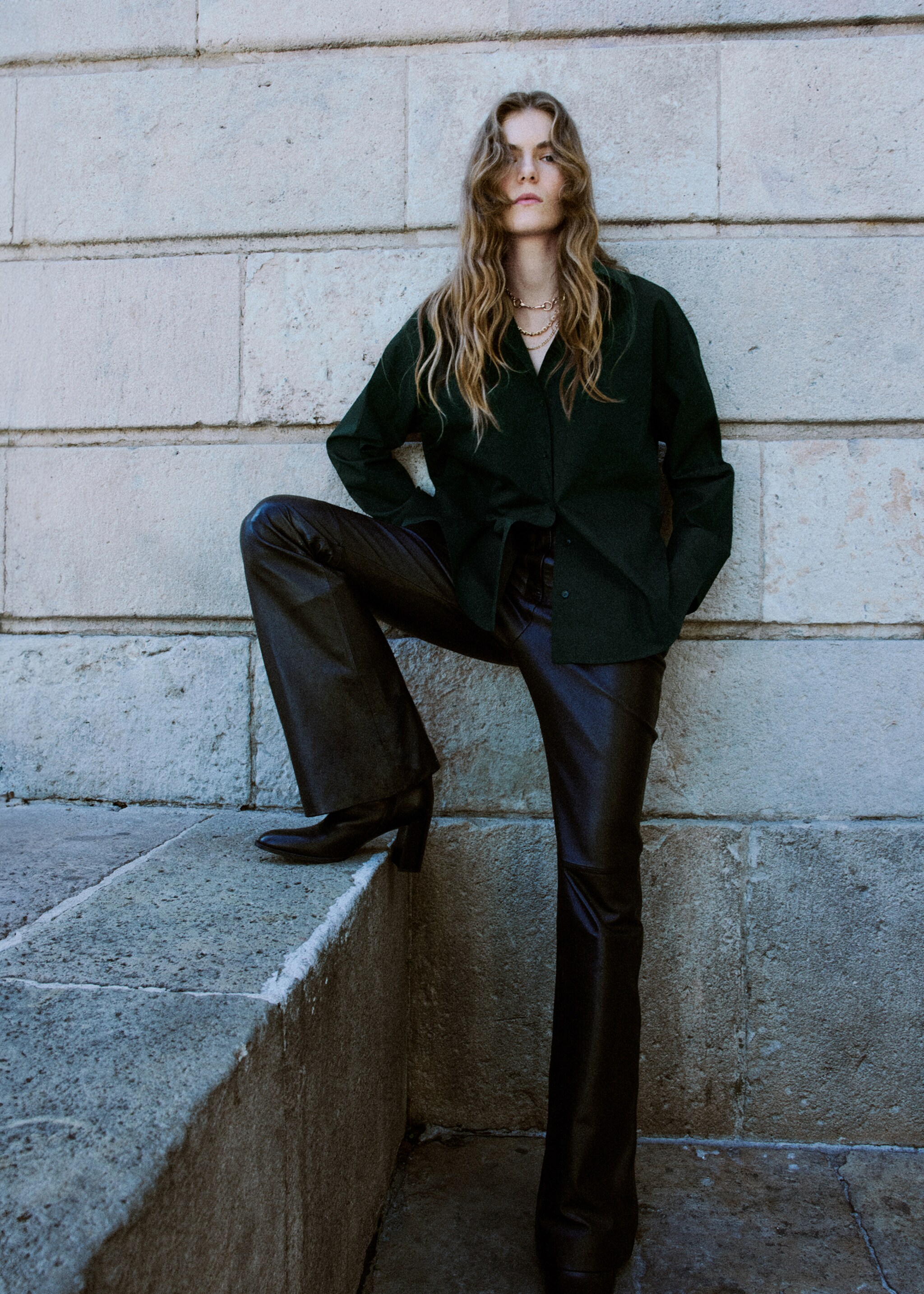 Pocket oversize shirt - General plane, Green. Ref: 17089212-00.