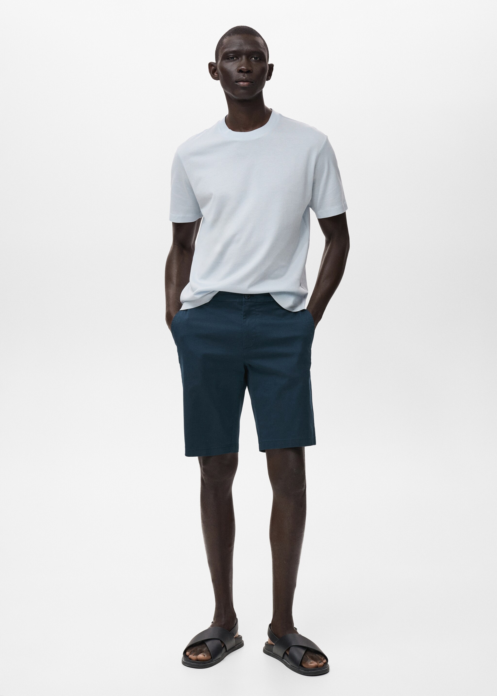 Bermuda droit coton - Plan général