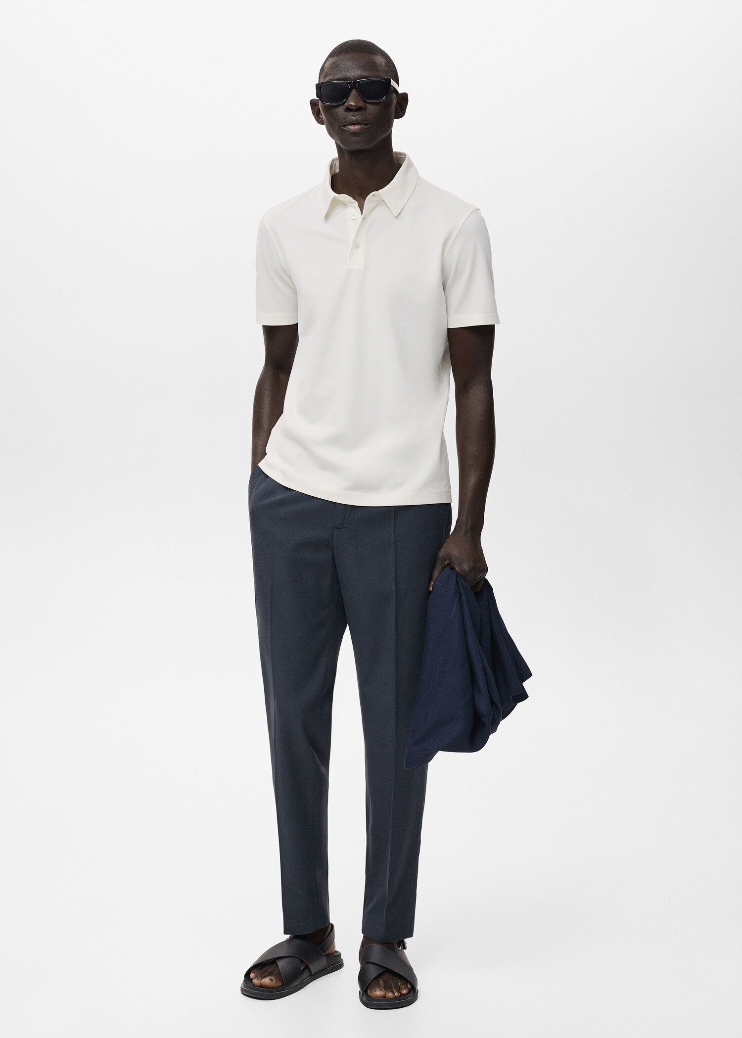 Pantalón algodón tapered crop - Plano general