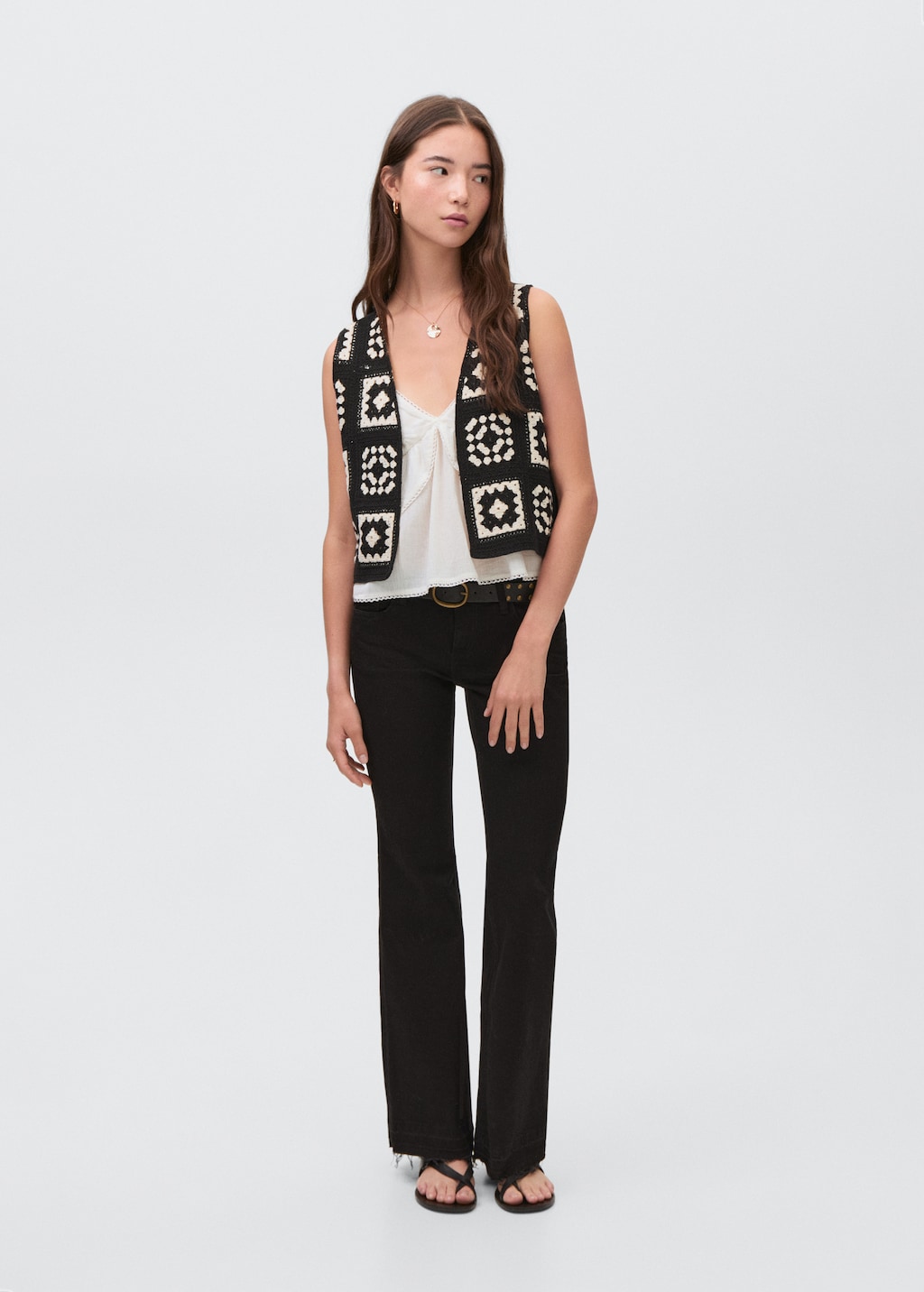 Gilet In Cotone Bianco Per Bambina – Confezione Da 3 O 7 Pezzi, Taglie 1-13 Anni, Nuova Senza Etichette - Foto 2