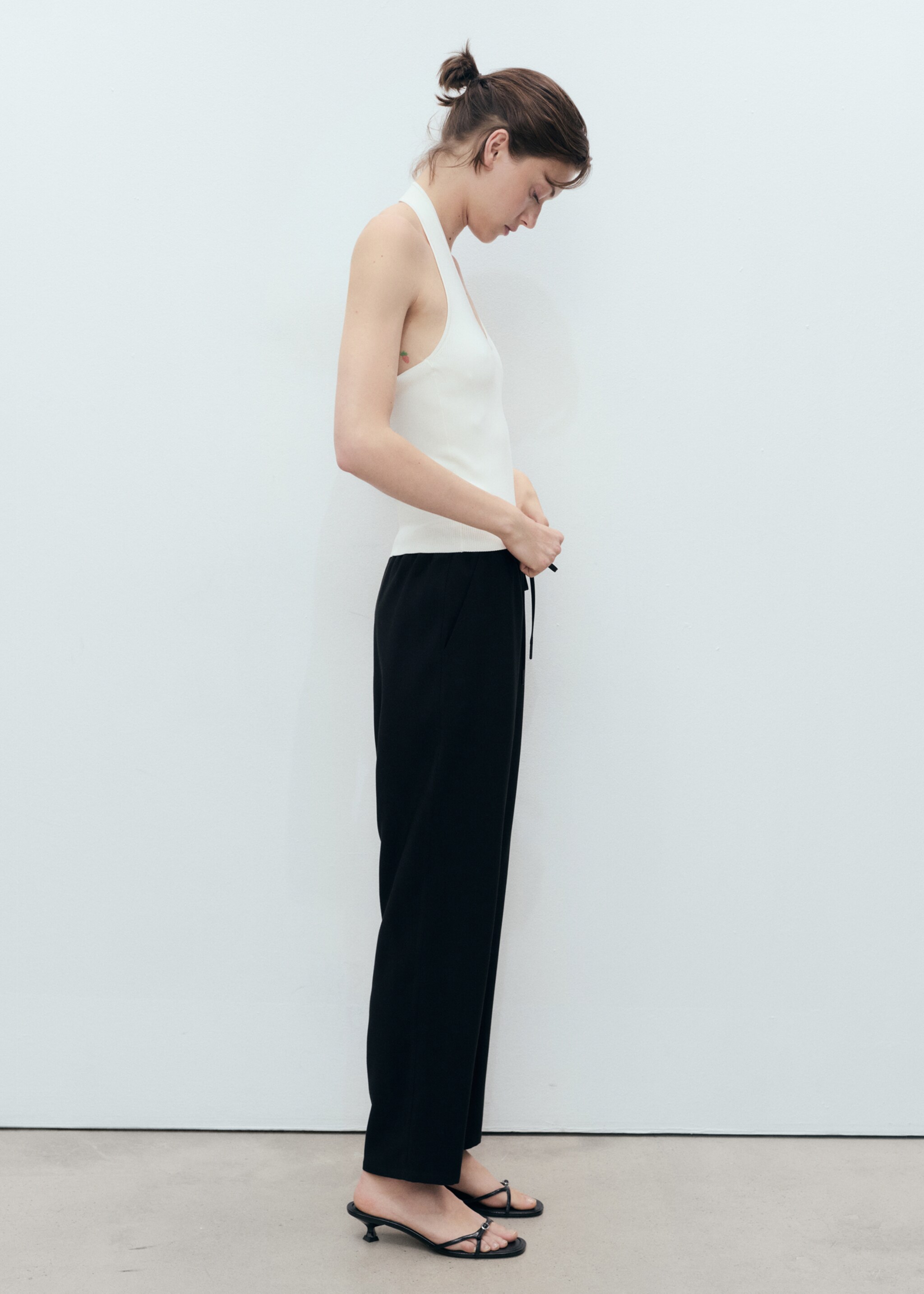 Pantalón fluido cordón - Plano general