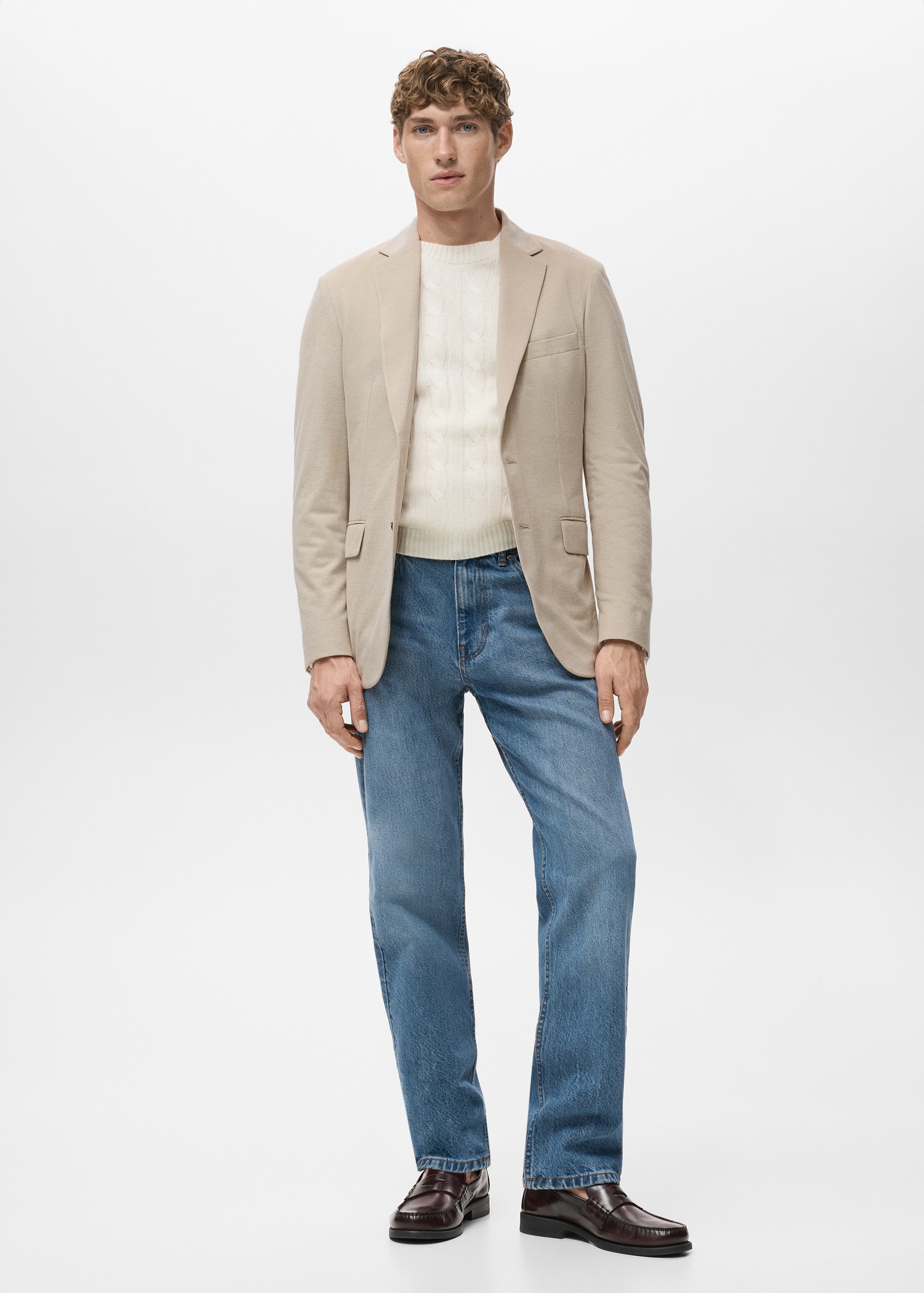 Pants Cotton Blazer Slim Fit Slim Fit Cotton-Linen Jacket – Remus Uomo