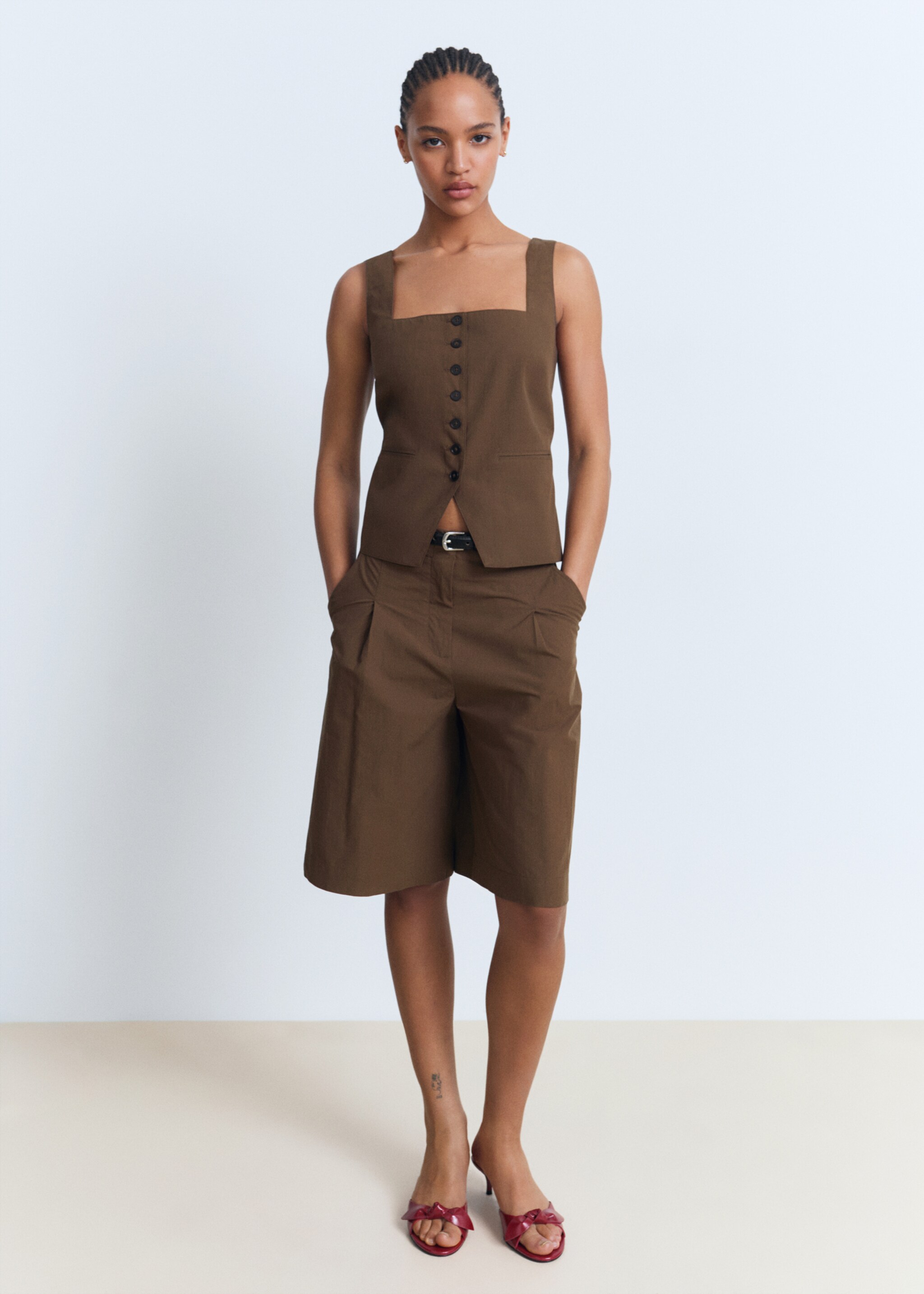 Bermudas traje algodón - Plano general
