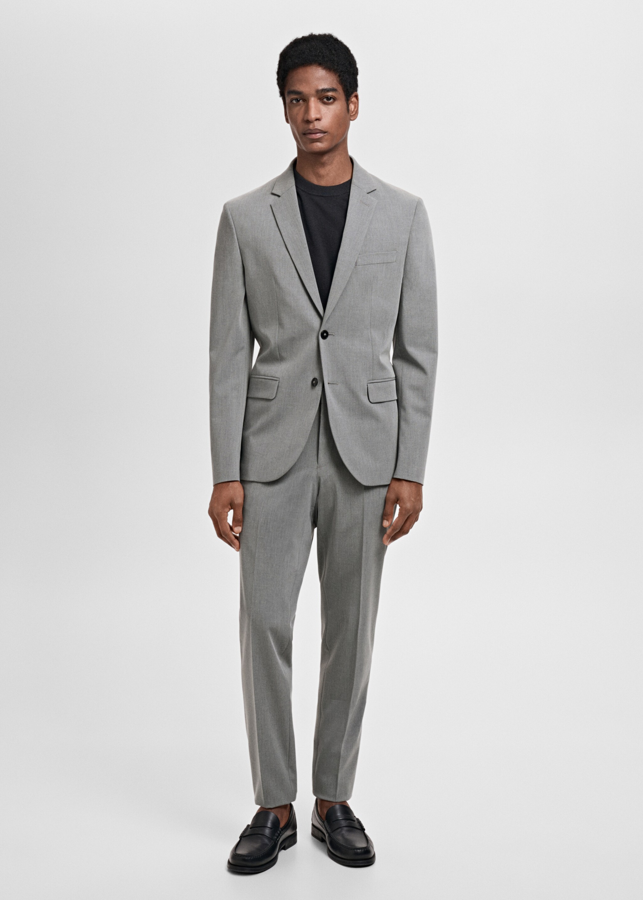 Blazer de fato stretch super slim fit - Plano geral