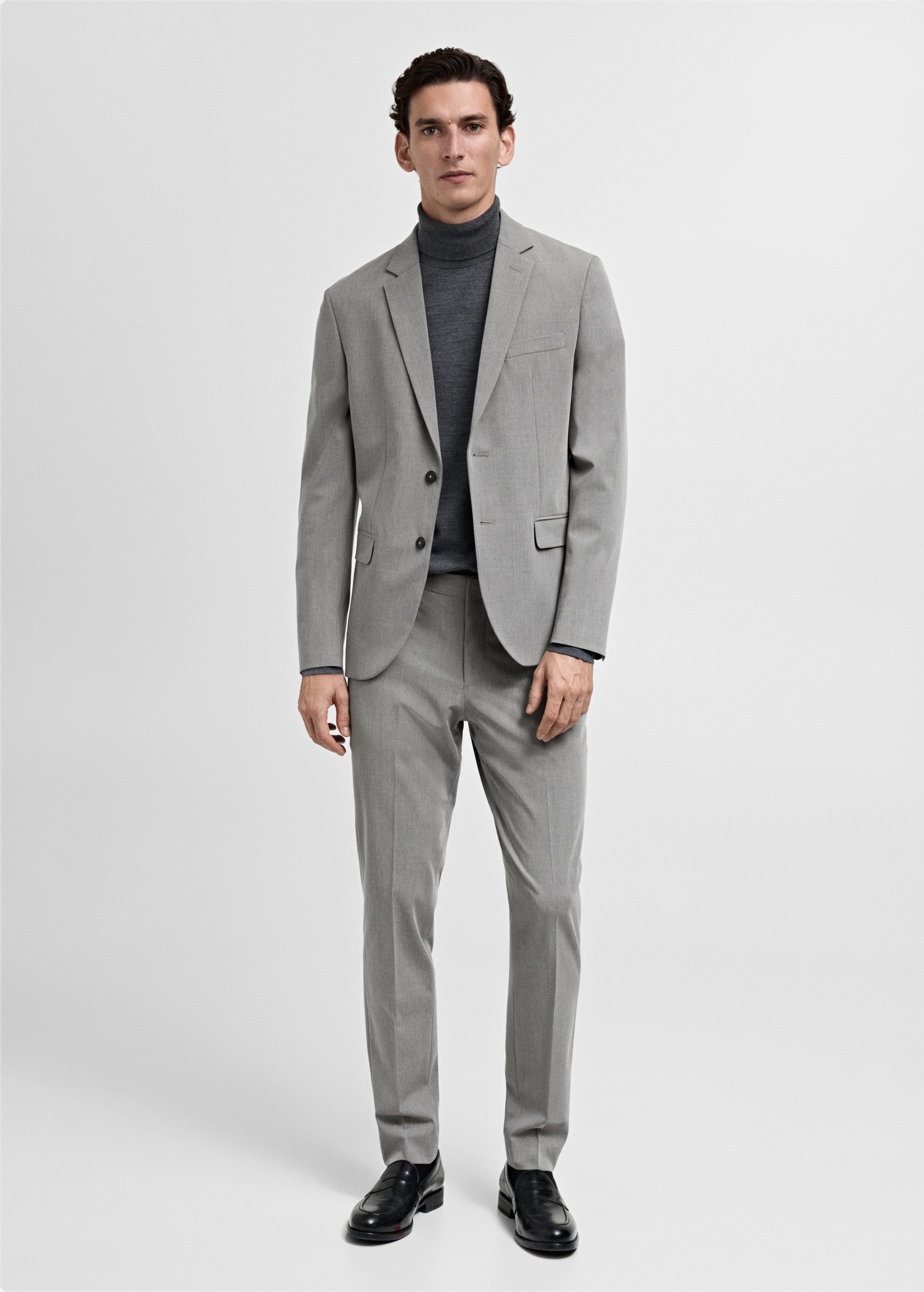 Super slim-fit suit jacket in stretch fabric Men MANGO India