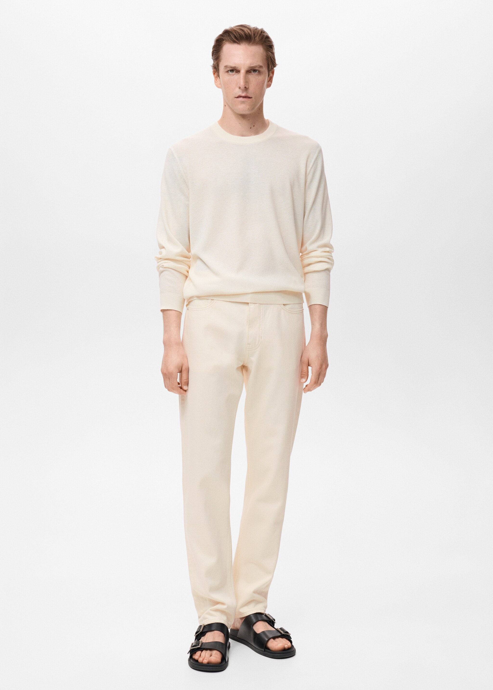 Pull-over en maille fine - Plan général