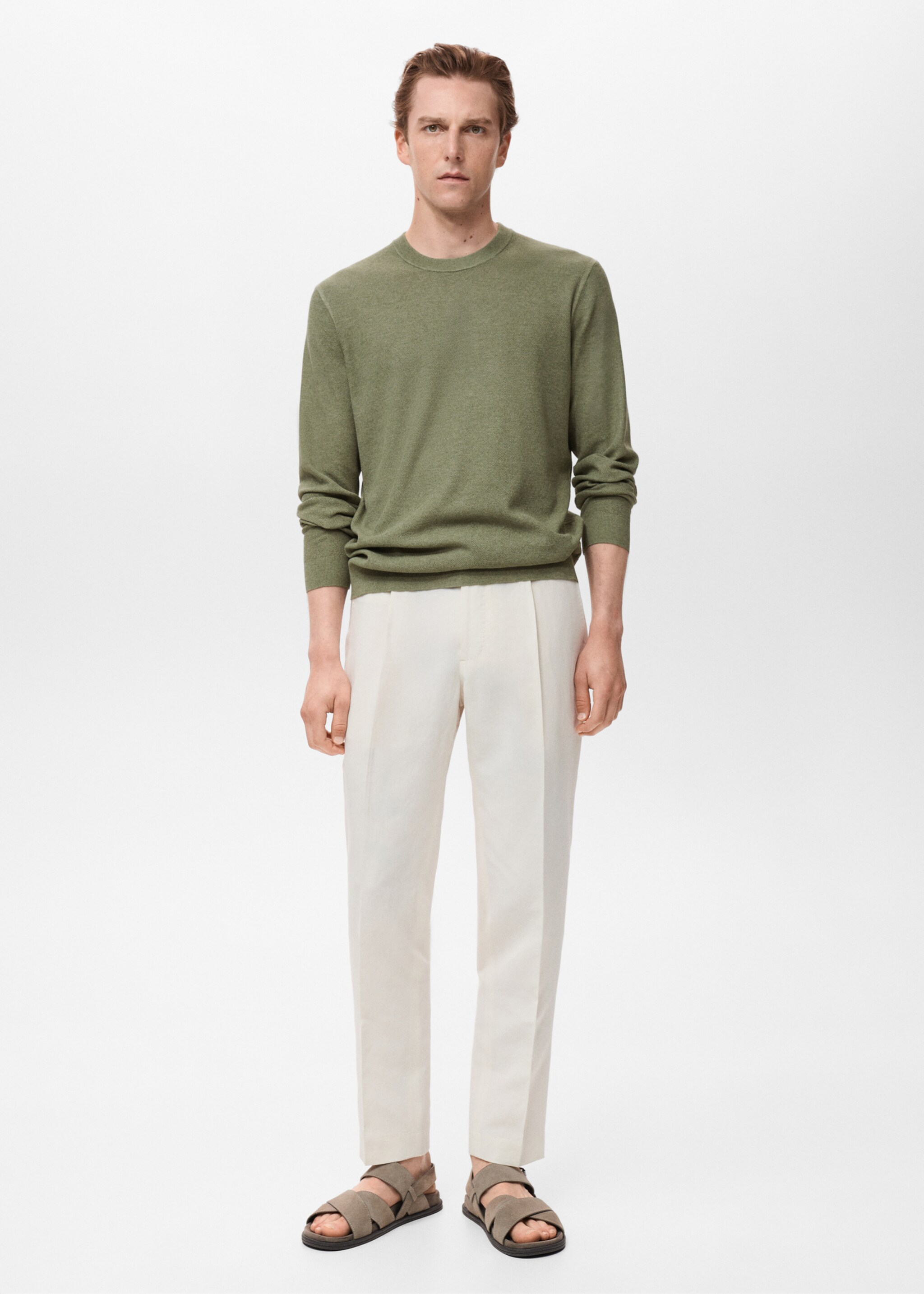 Pull-over en maille fine - Plan général
