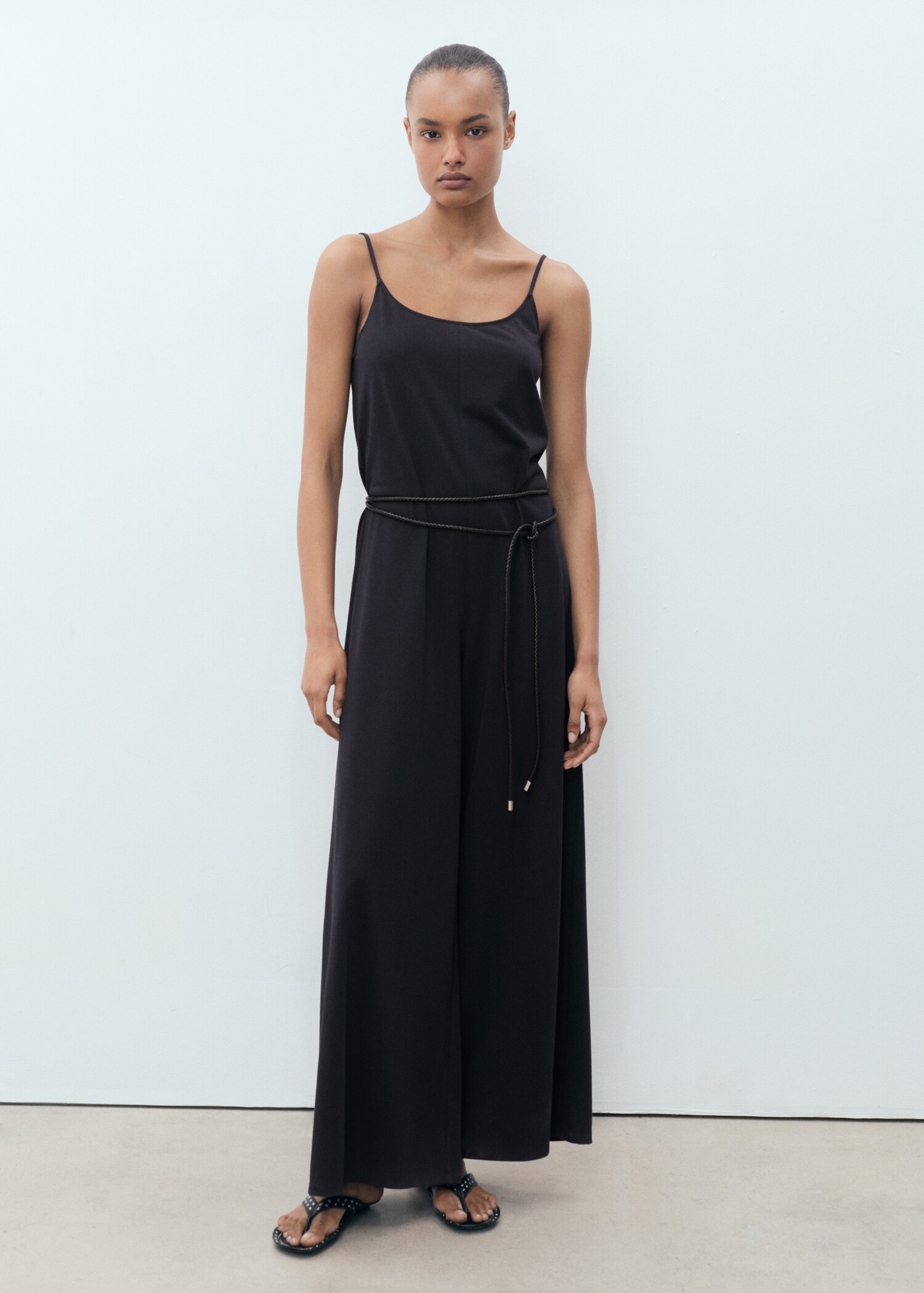 Langer Jumpsuit gerade Passform - Allgemeine Ansicht