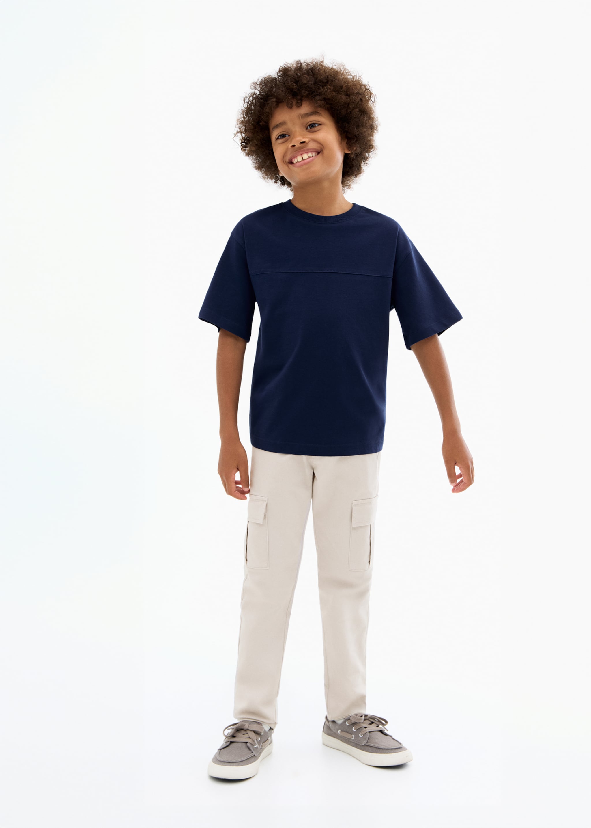 T-shirt pormenor costura - Plano geral