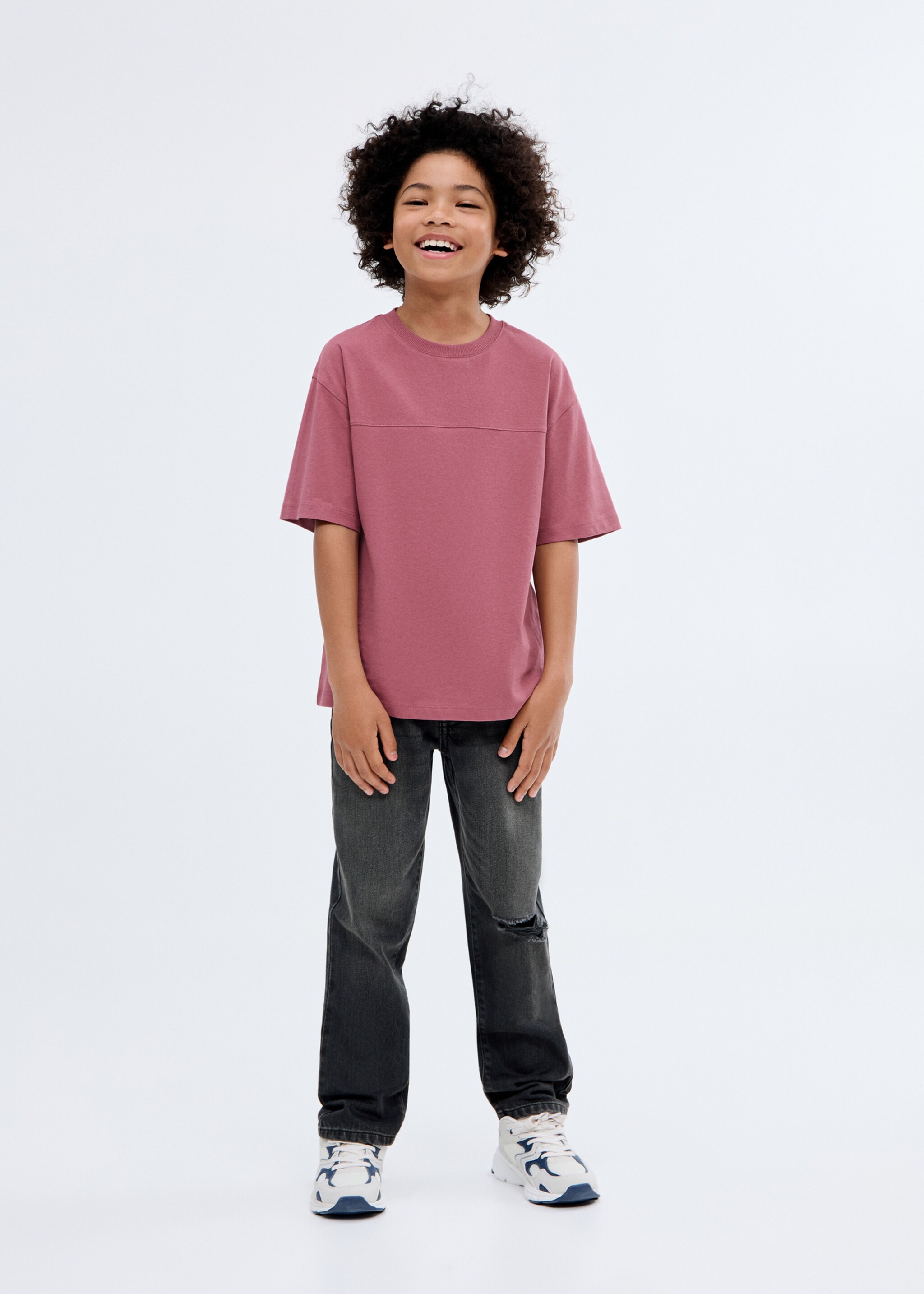 T-shirt pormenor costura - Plano geral