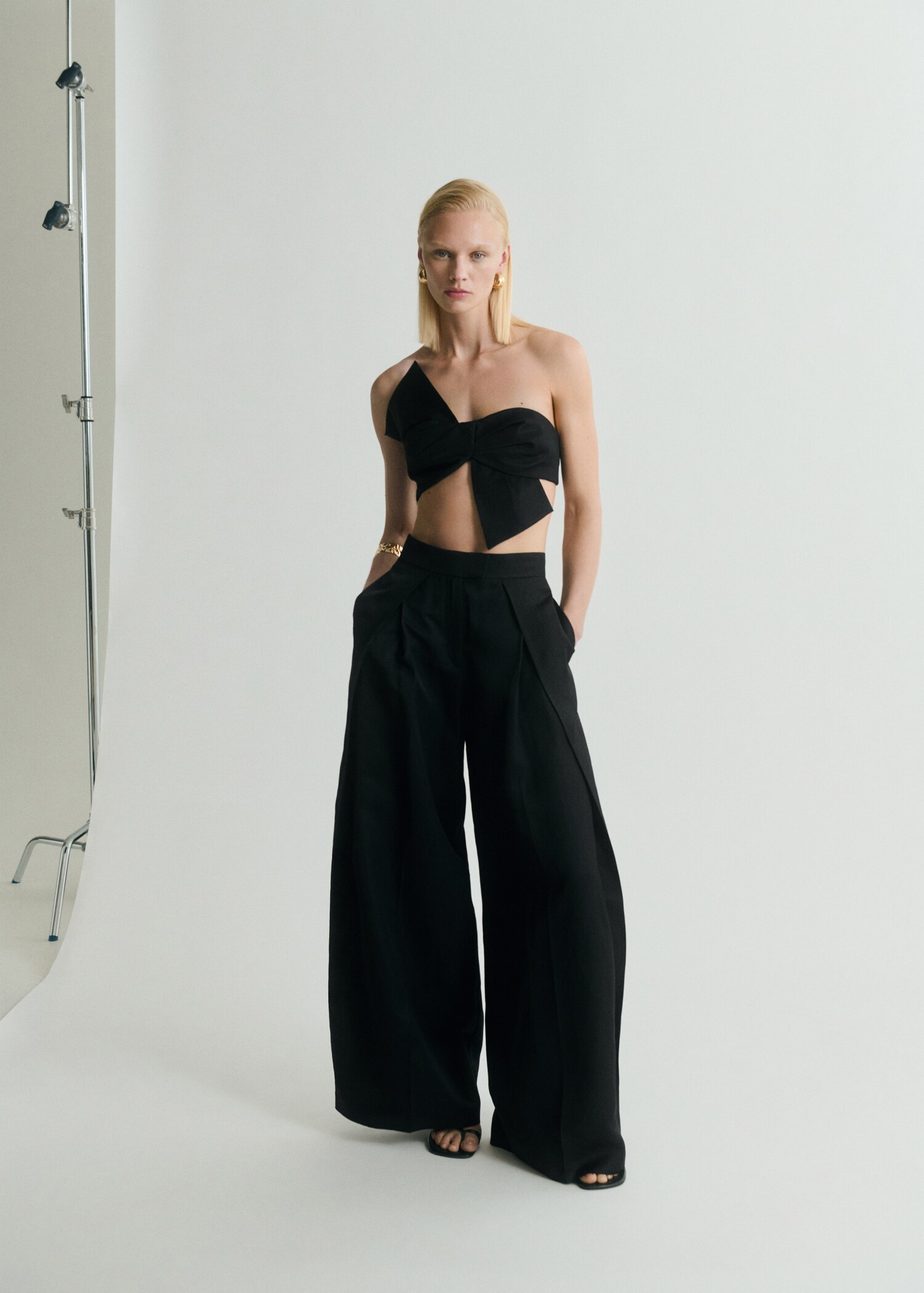 Pantalon pinces wideleg - Plan général