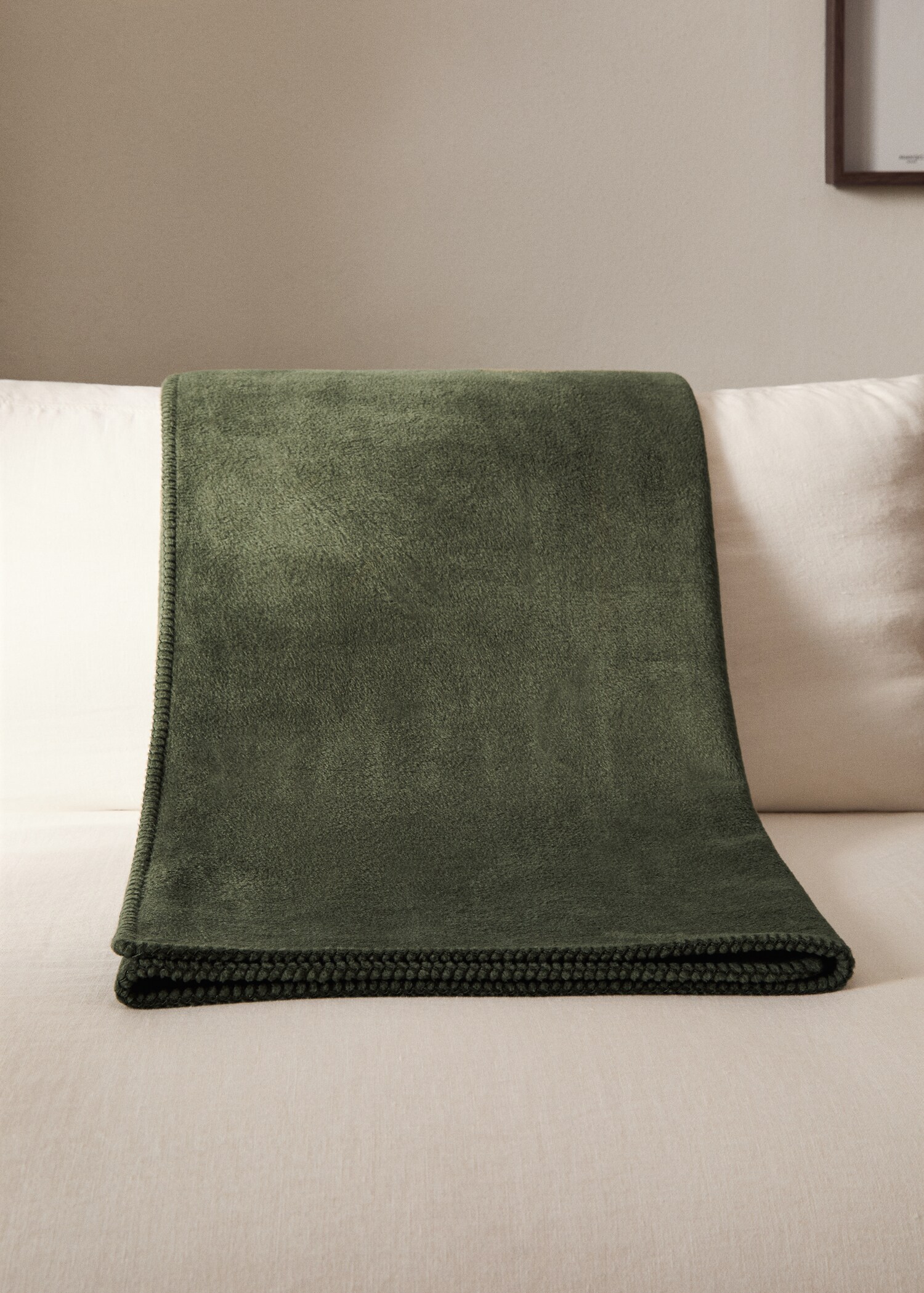 Double-sided cotton fleece blanket - General plane