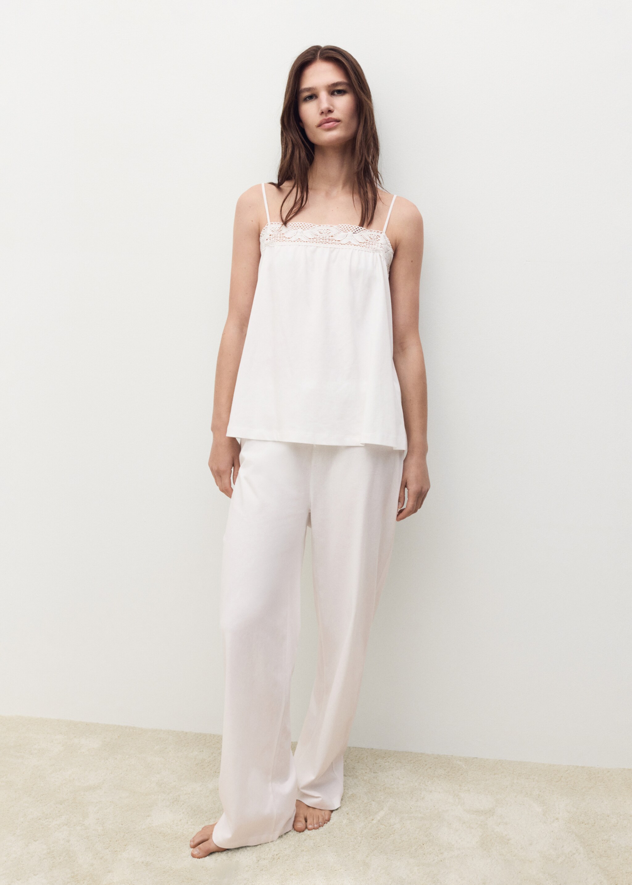 Long cotton pajama pants - General plane