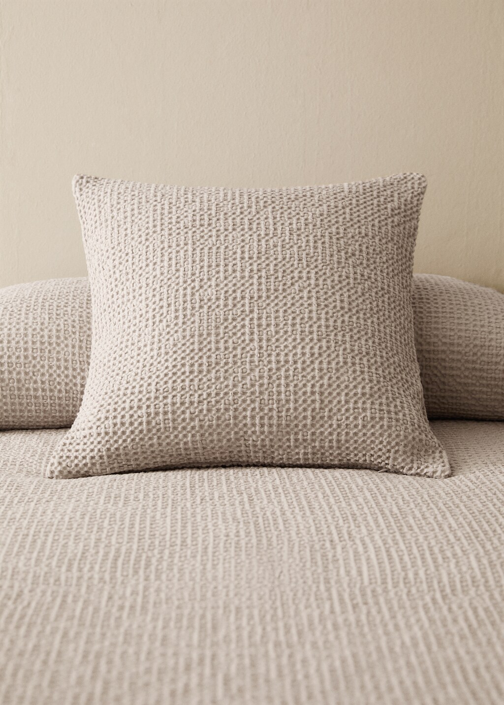 Children’s waffle-cotton garment-dyed cushion cover 40x40cm