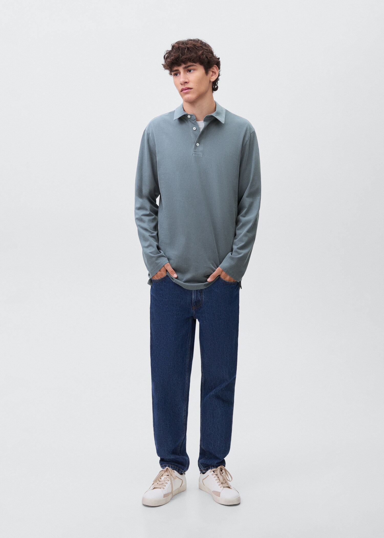 Cotton basic polo shirt - General plane