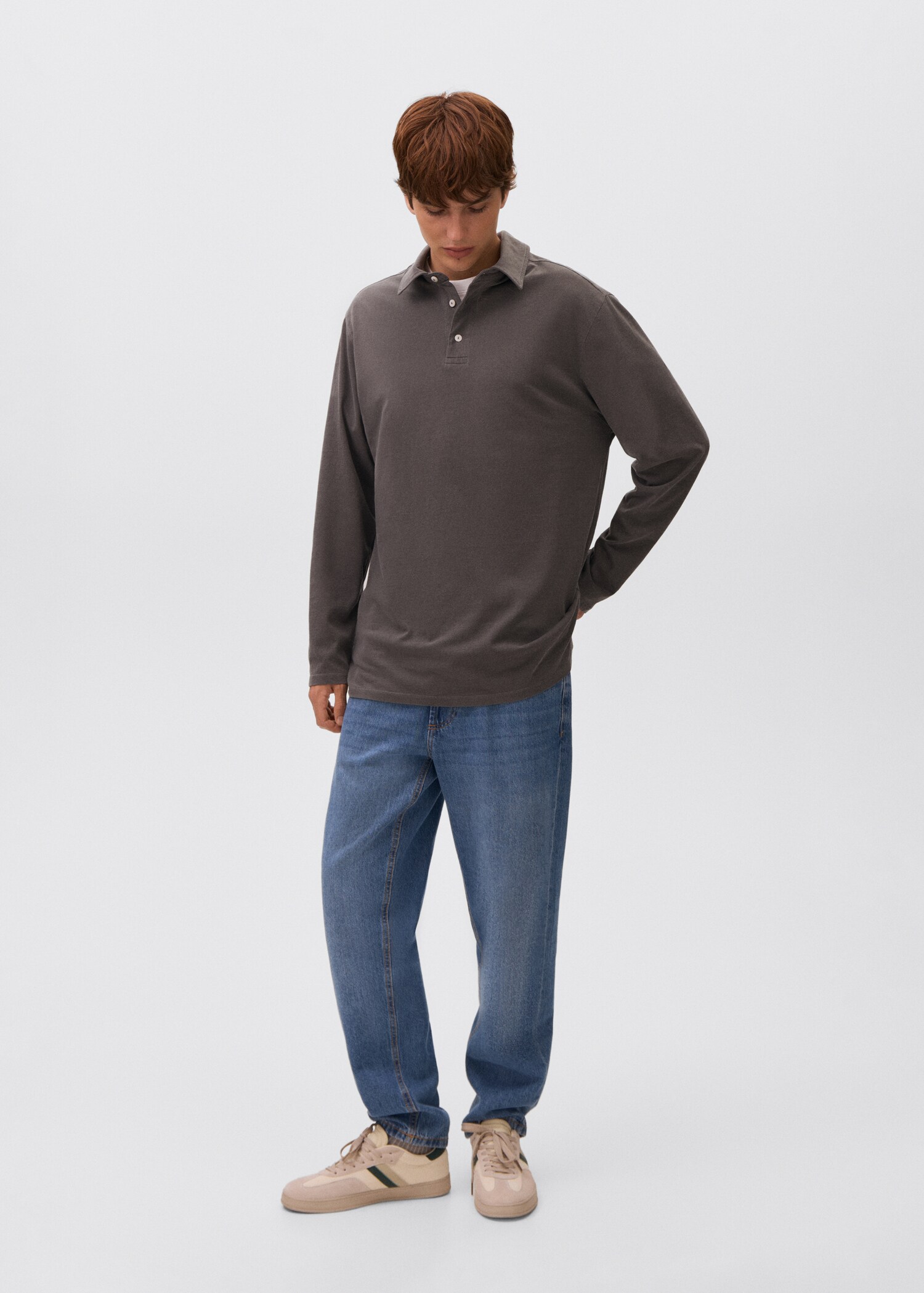 Cotton basic polo shirt - General plane