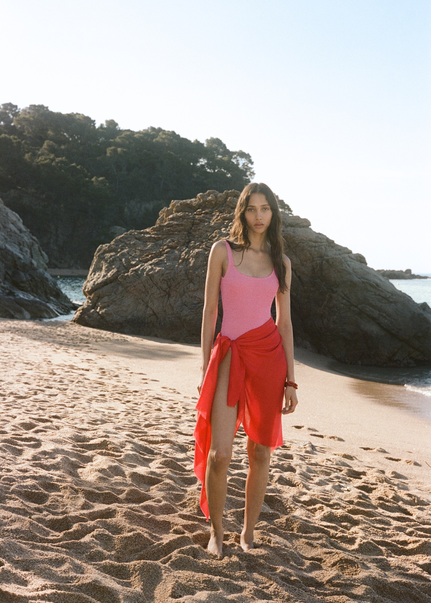 Plain shawl with frayed ends - Women | MANGO USA