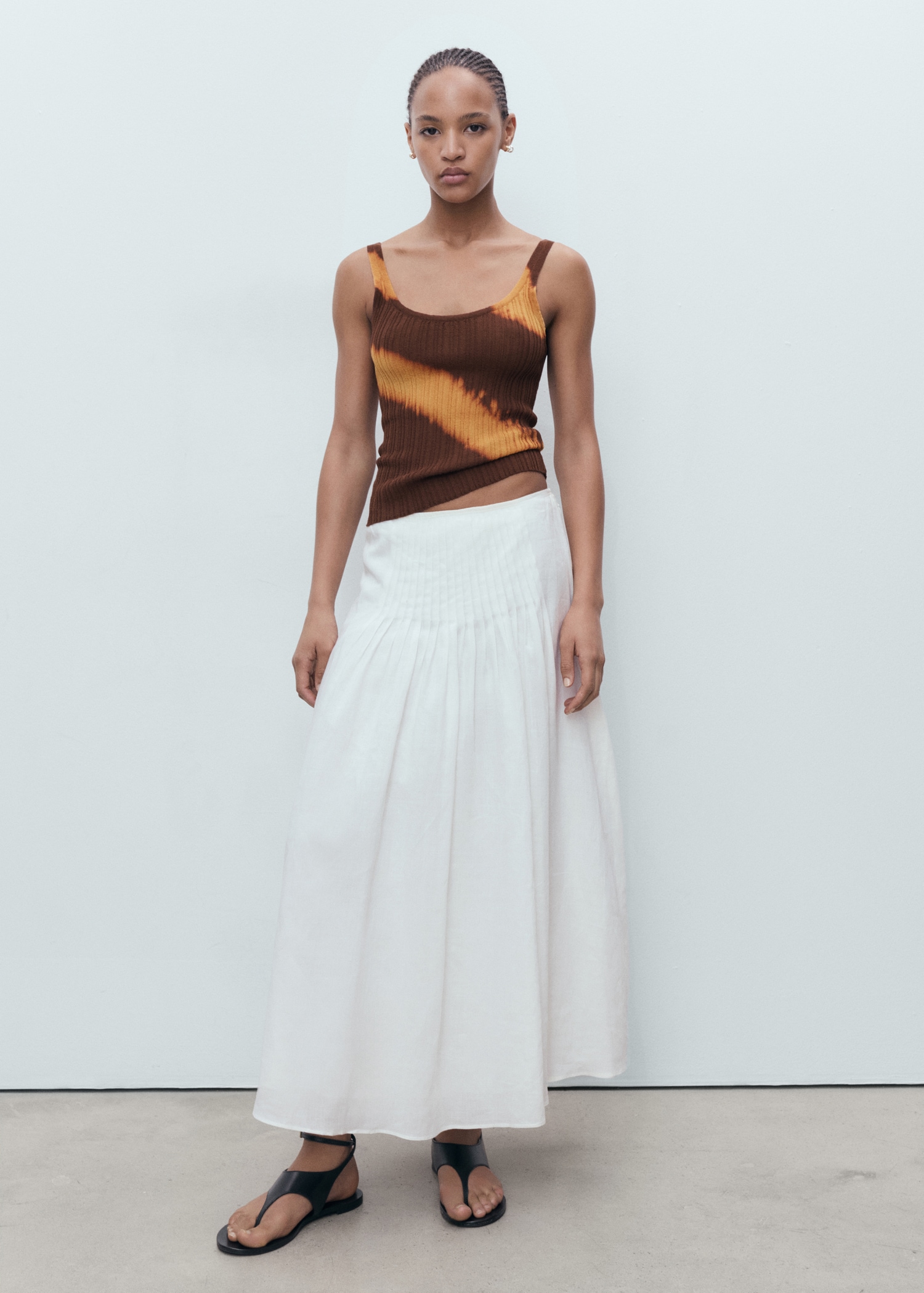 Tie-dye knitted top - General plane