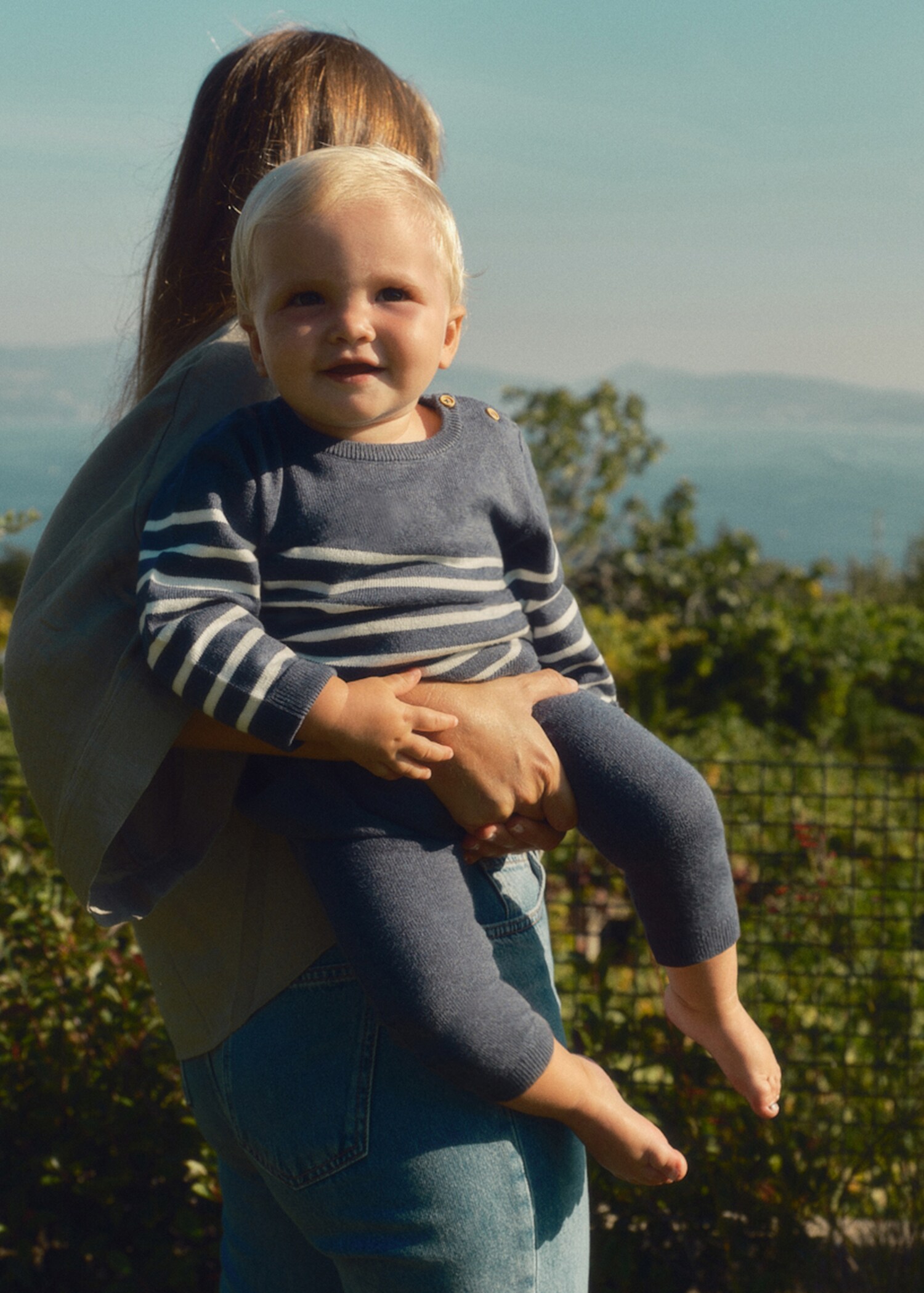 Legging maille rayures - Plan général