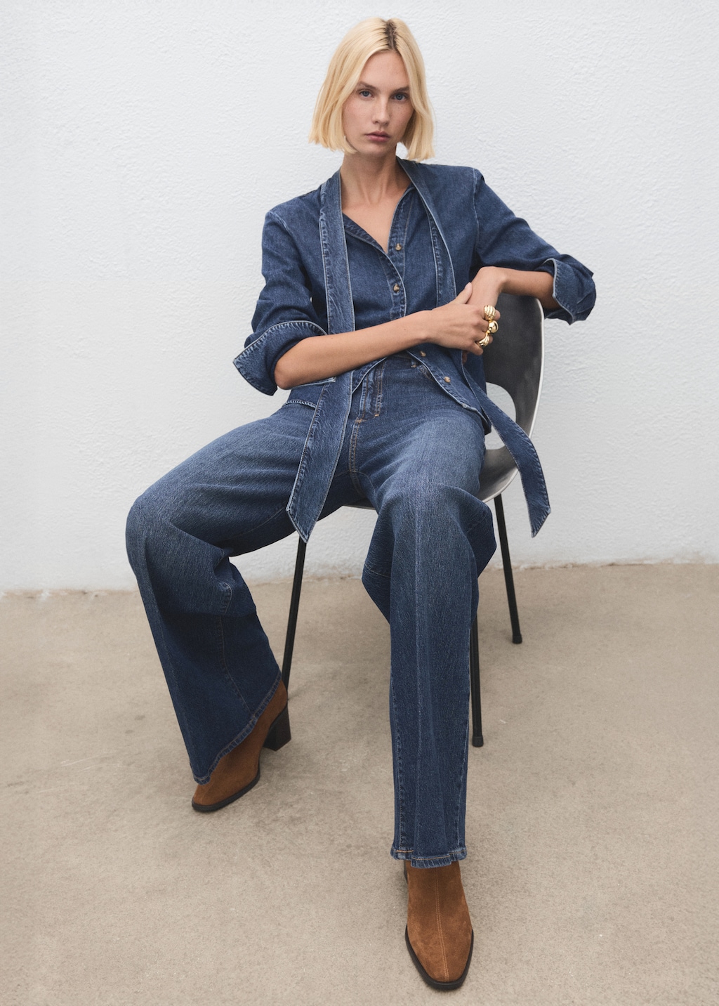 Bottines suède talon bloc