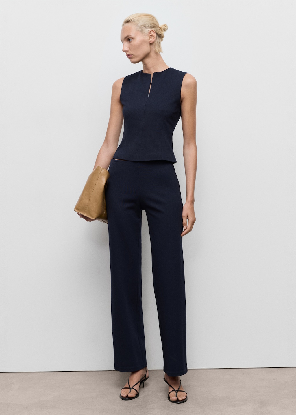 Fitted zip-up top - Women | MANGO USA