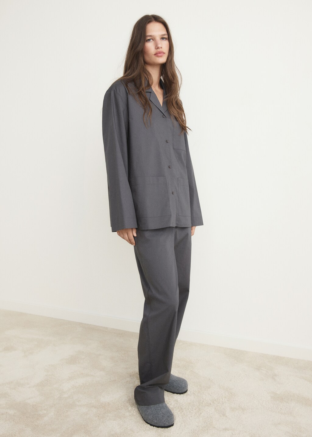 Poplin pajama shirt - image 2
