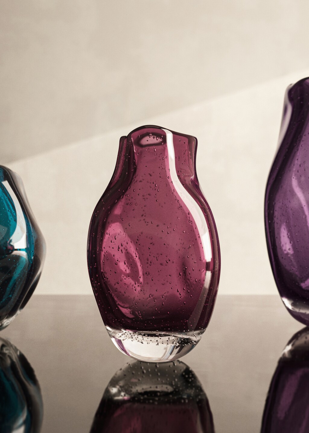 Jarrón vidrio irregular