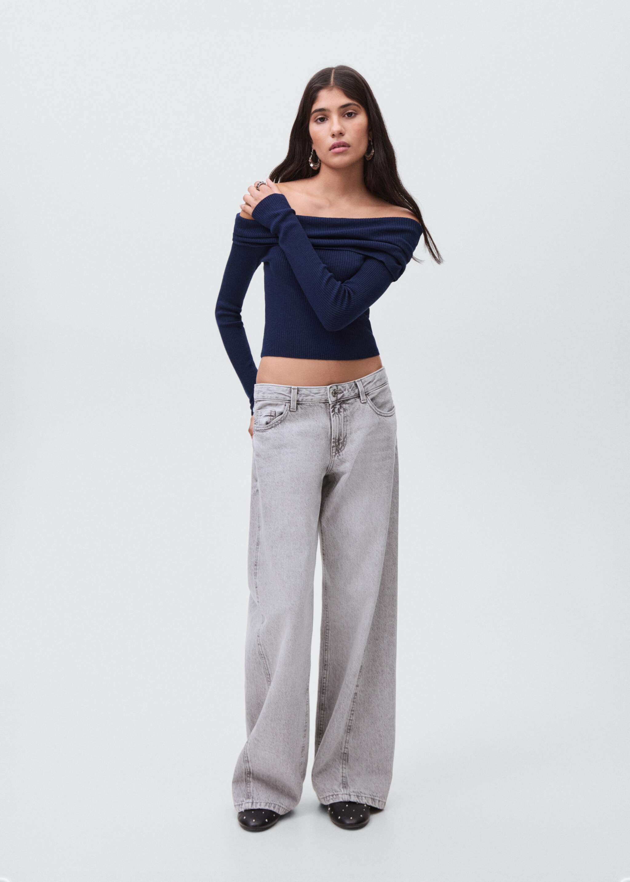 Strapless top - General plane, Navy. Ref: 17094782-00.